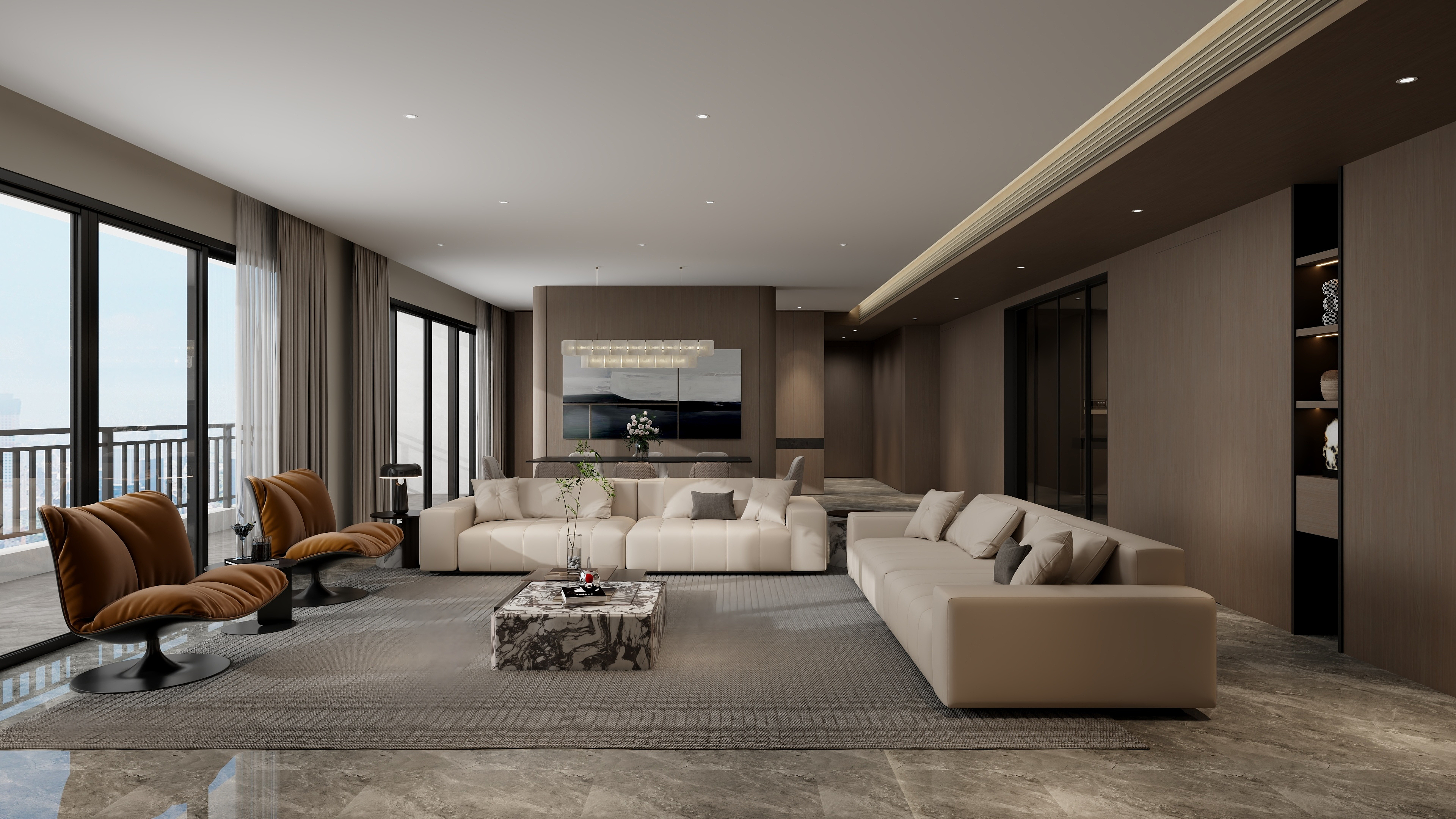 STARS星空设计-意式客餐厅装修效果图