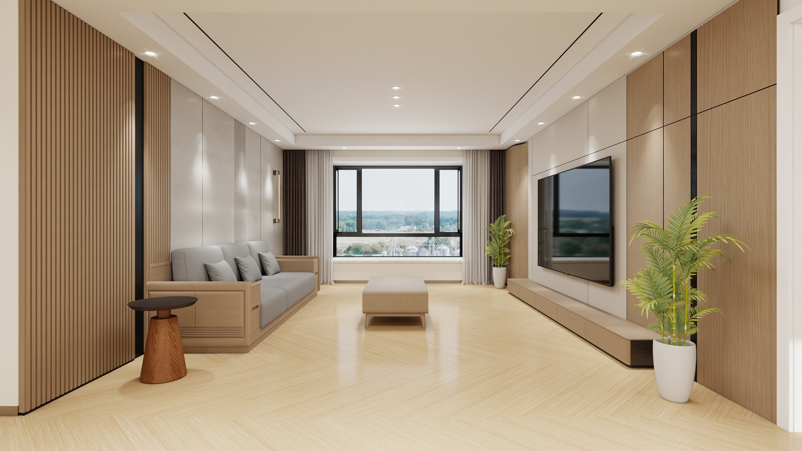 500一套_韩昊霖-原木129㎡4室装修效果图