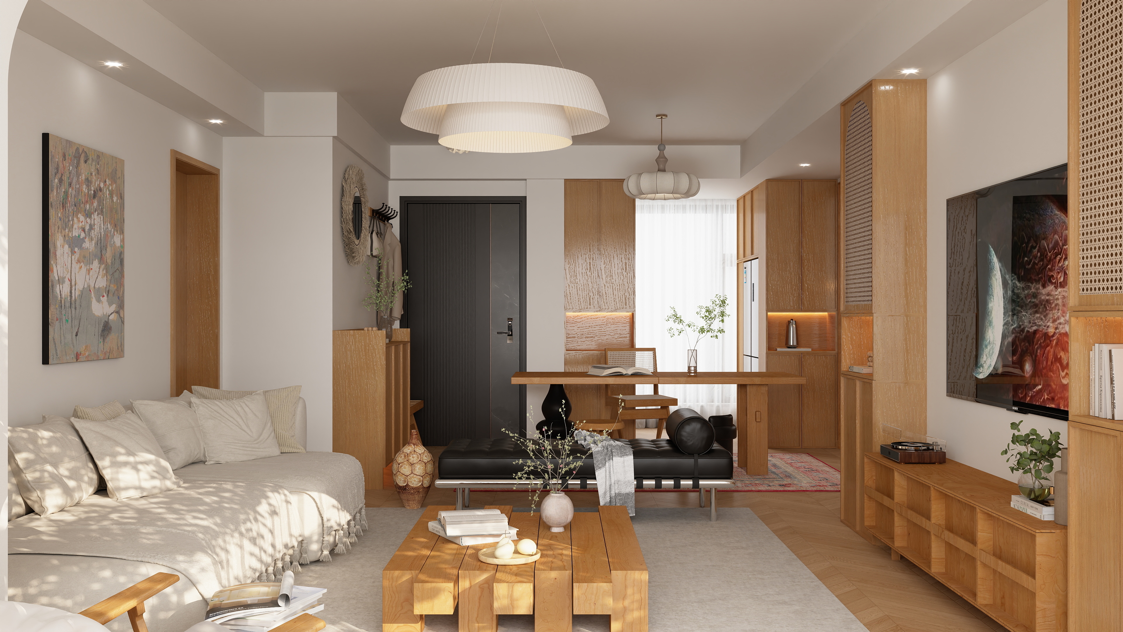 GOOD丨NIGHT-领创府-森系装修效果图