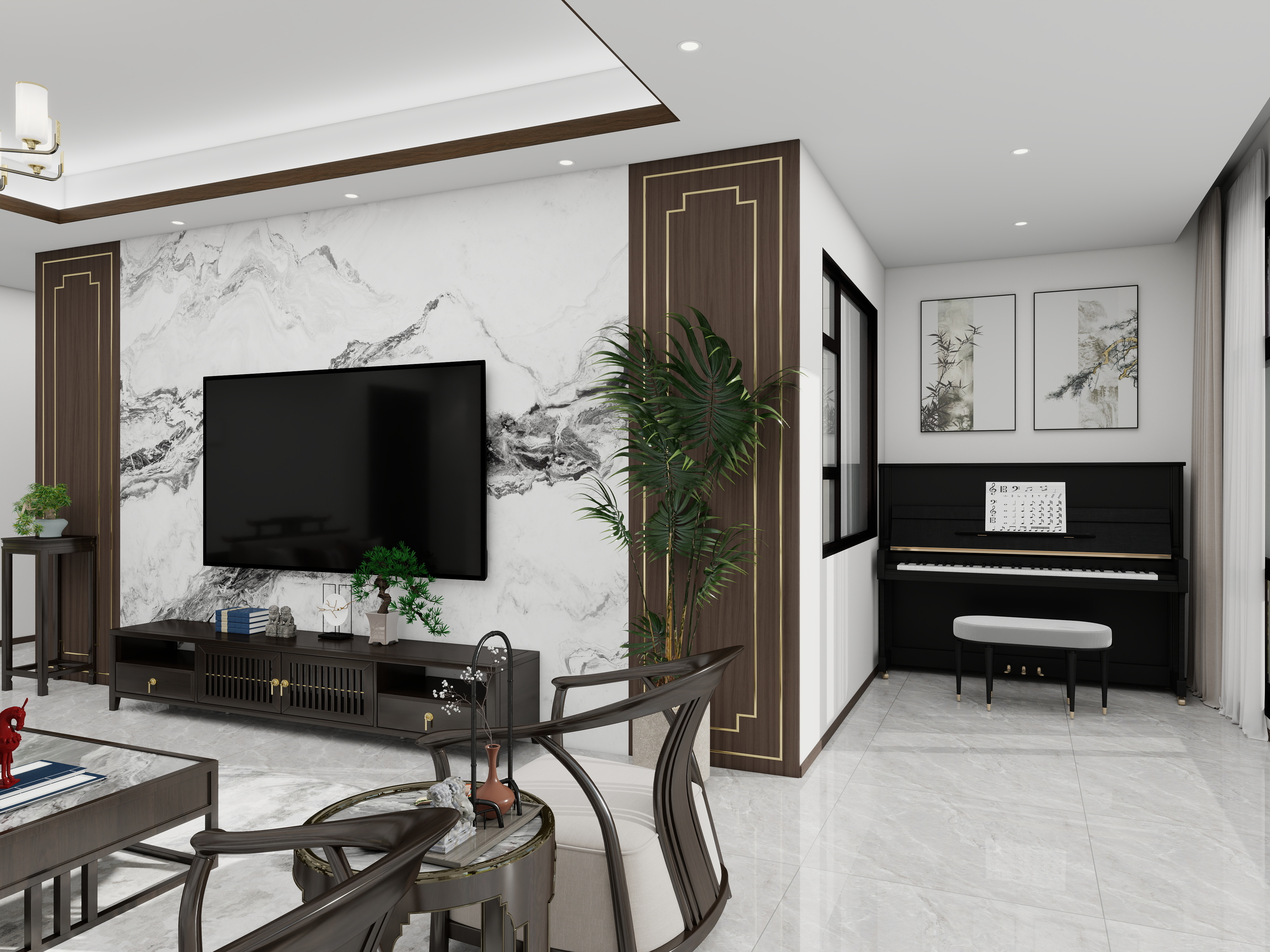 小涂不土-如意天境172㎡4室装修效果图