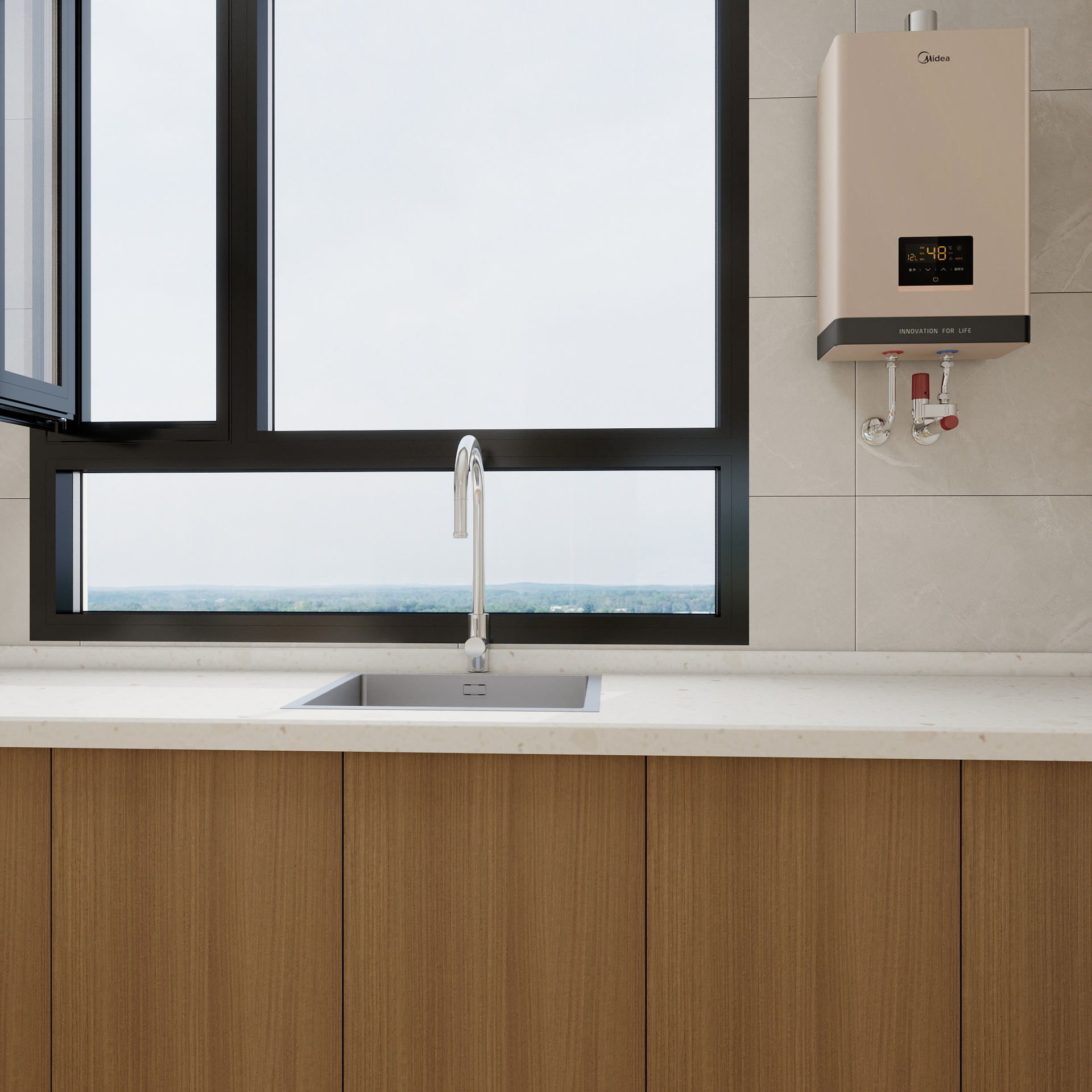 500一套_韩昊霖-诧寂风129㎡4室装修效果图