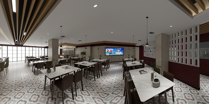 住家设计工作室-朋福来海鲜-装修设计方案