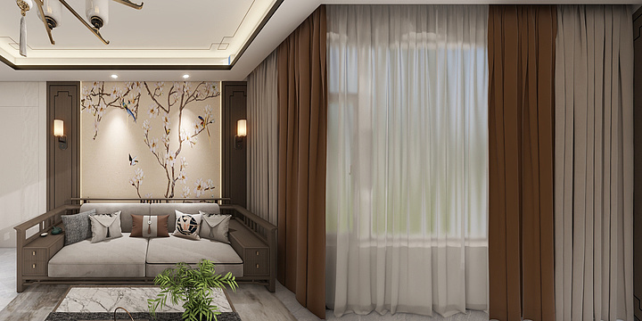 周思涵q-新中式小户型-参考-装修设计方案