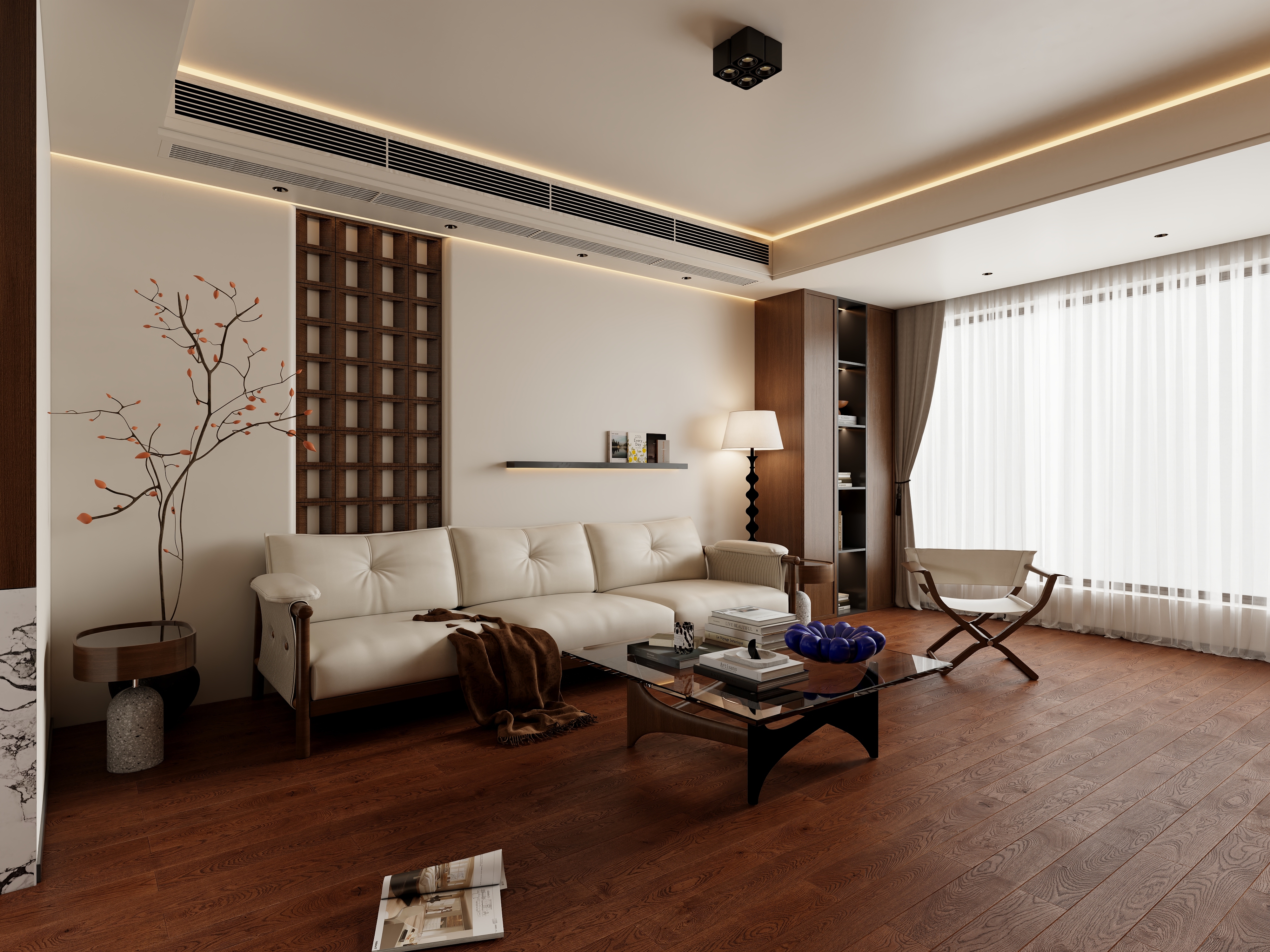 鎏居劉先-五十四所港式中古_抖音装修效果图