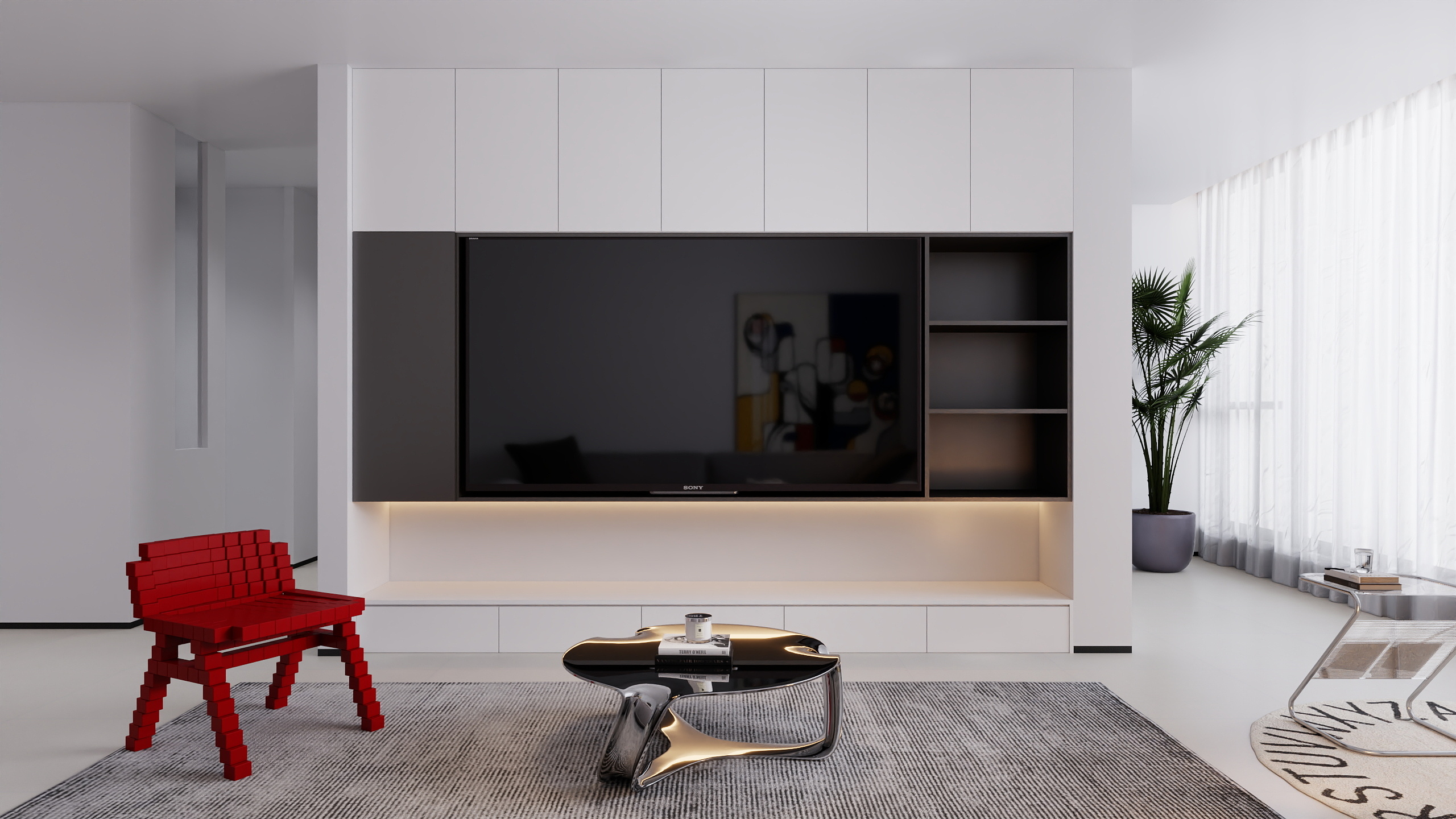 开脱-铂金湾现代极简-装修设计方案