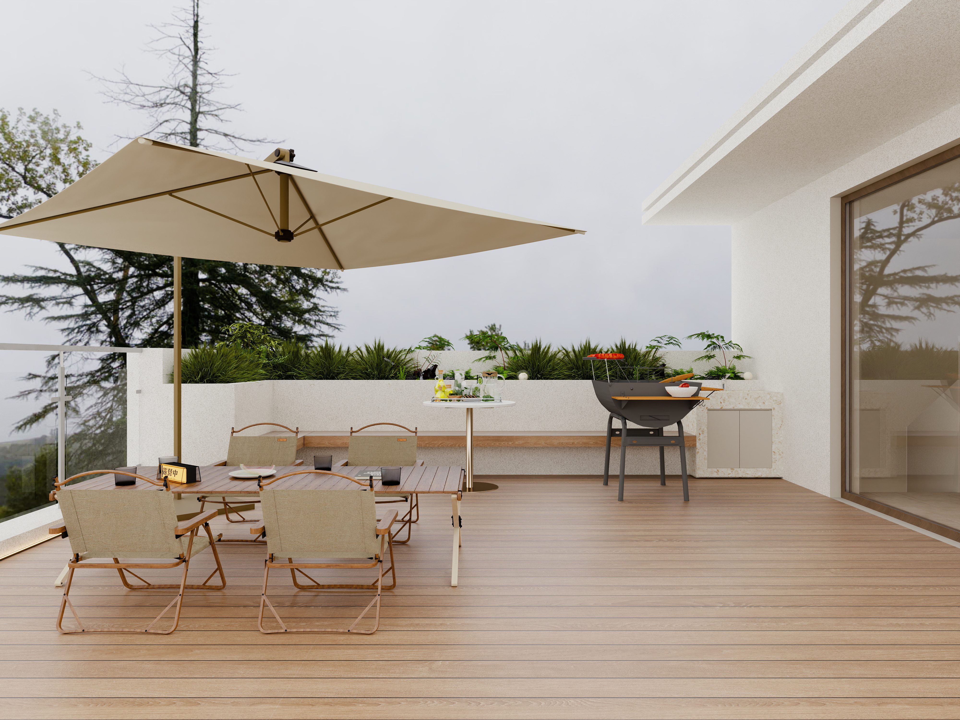 梁筑设计-《侘寂别墅五层》-560平装修效果图