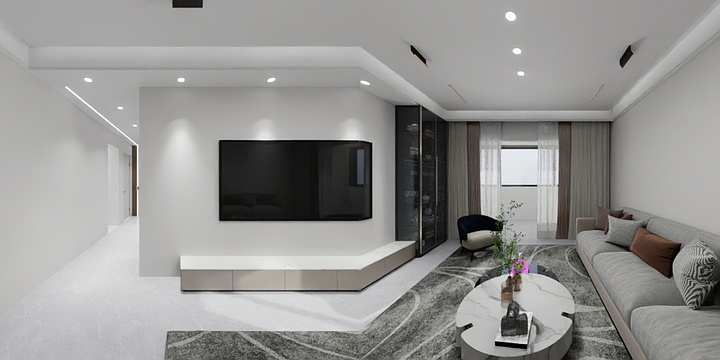 若流云-华姐8楼.dwg-装修设计方案