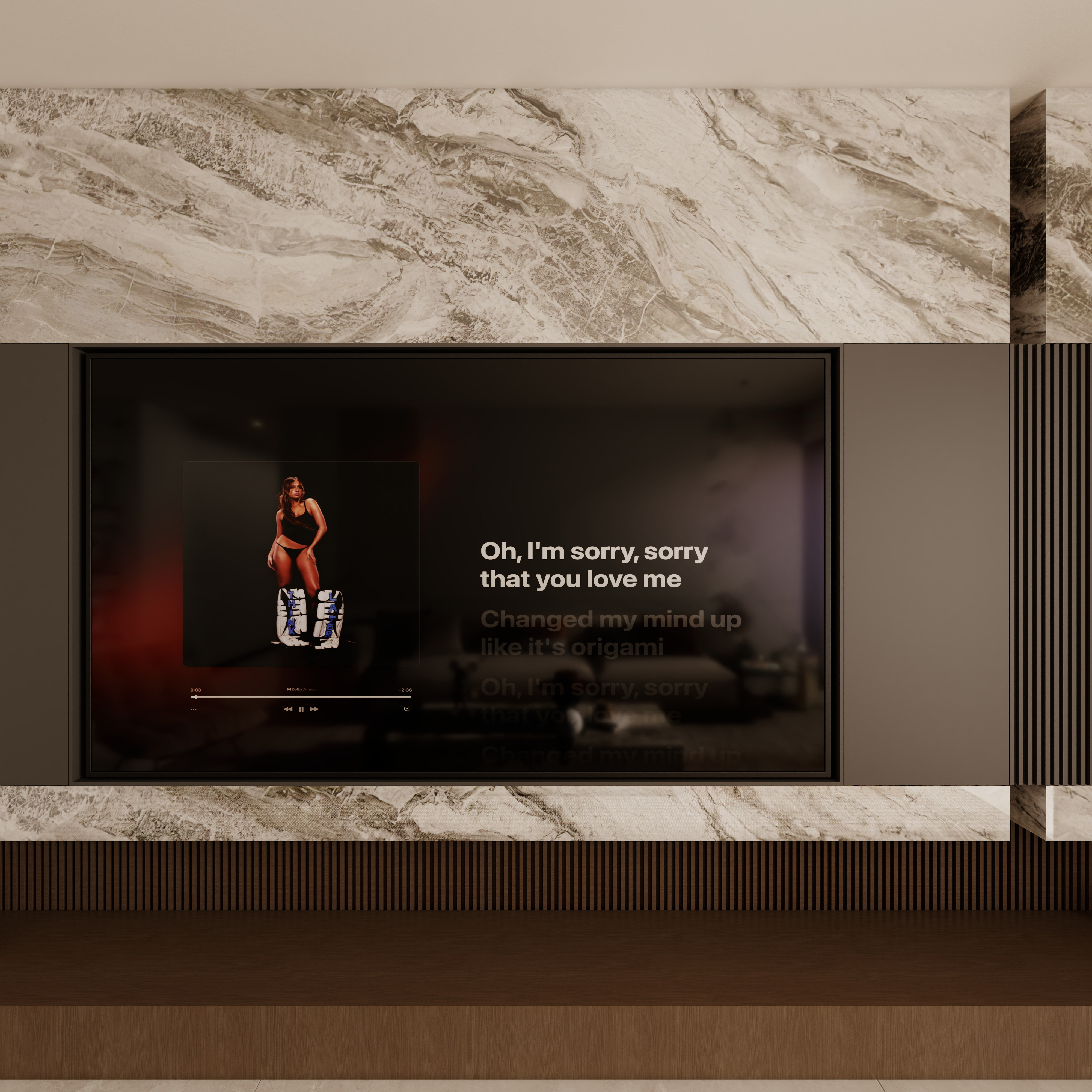 沐光Y-抚仙湖回迁房C户型轻奢装修效果图