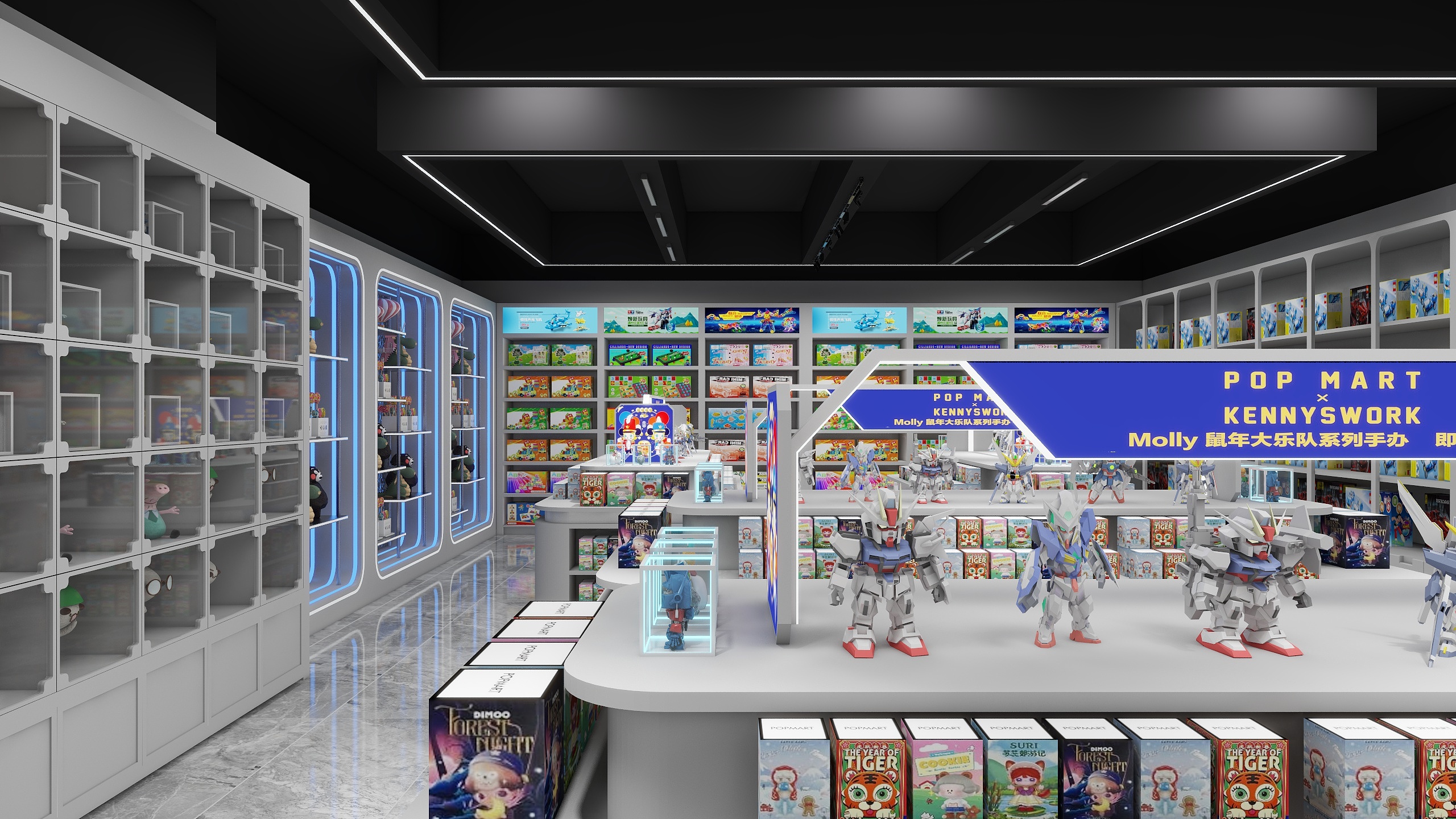 设计师玉京子-玩具店装修效果图