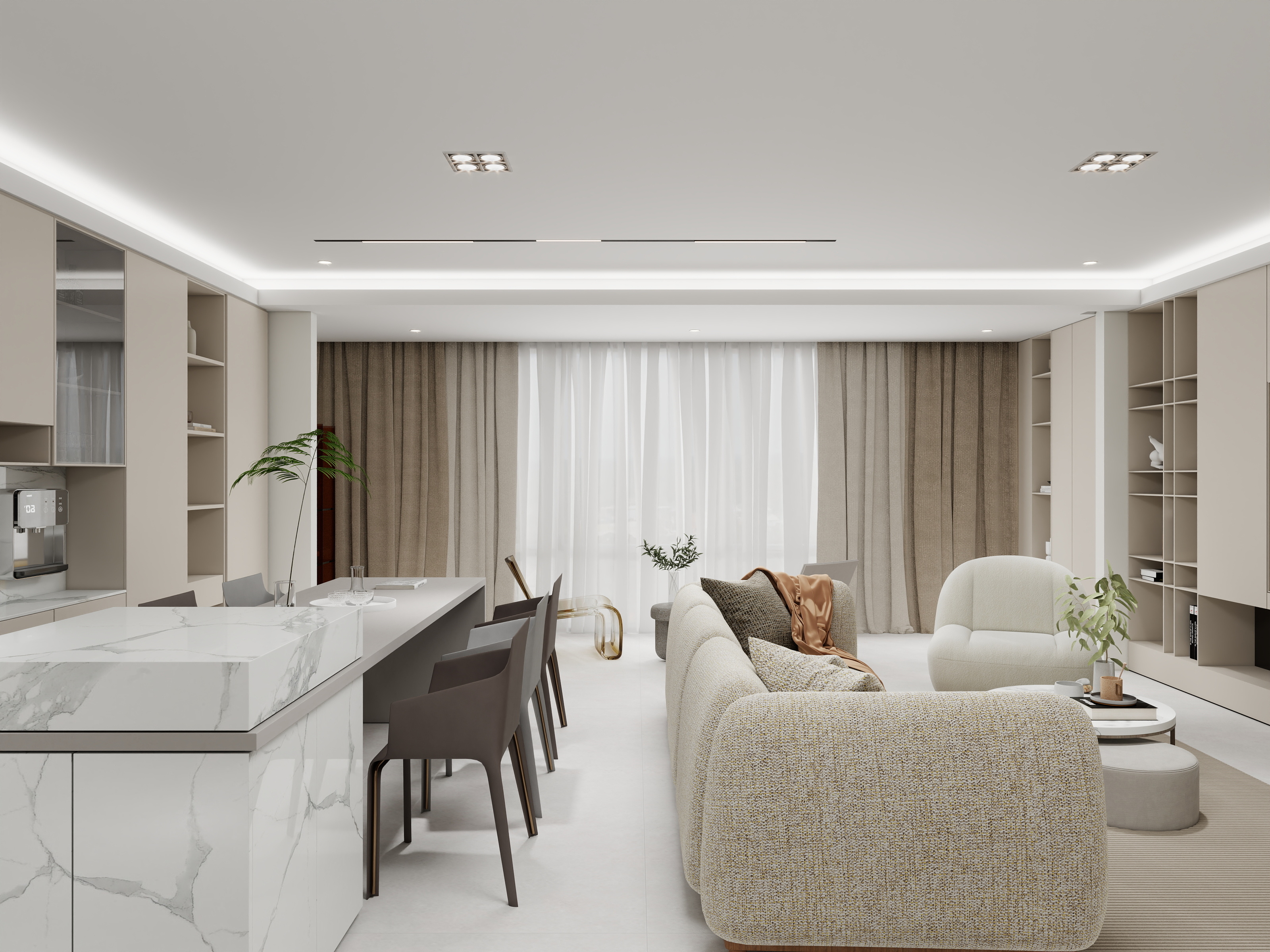 青木boss-现代风格-装修设计方案