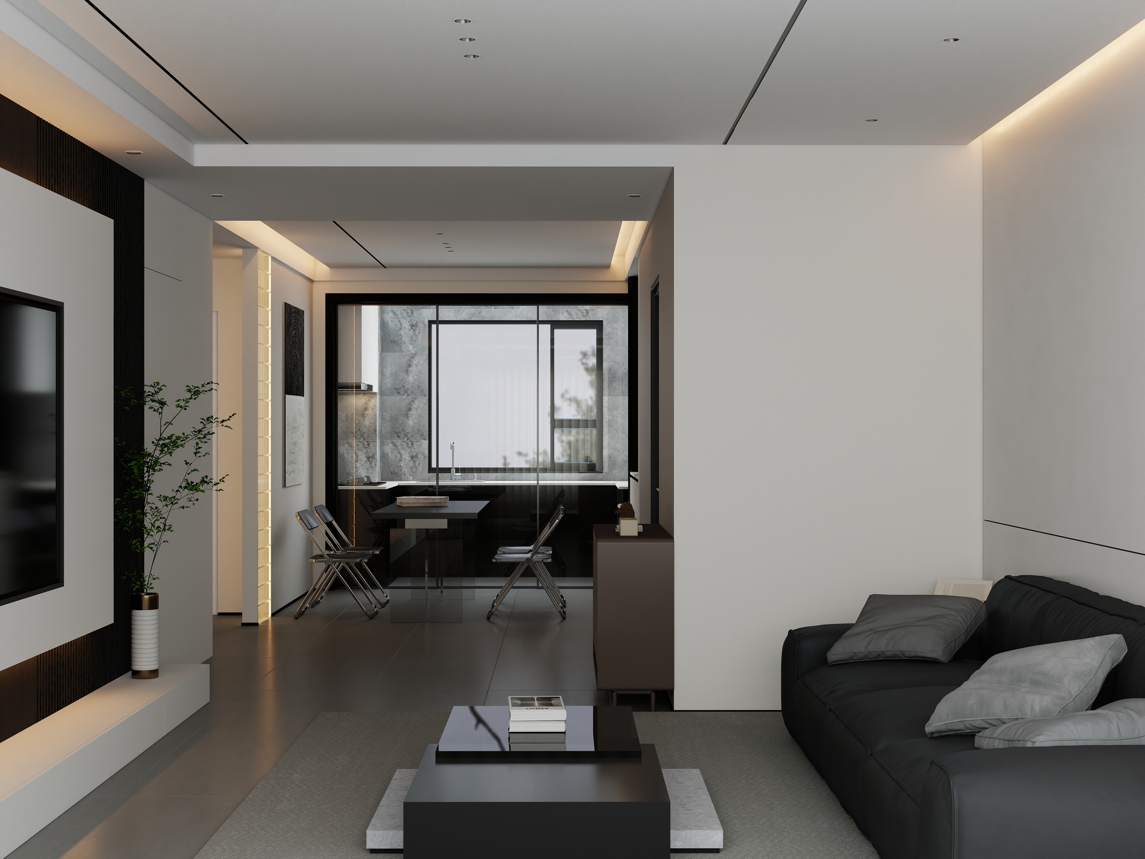 甘肃金昌北创空间设计-恒昌首府B2户型三室两厅一厨两卫-装修设计方案