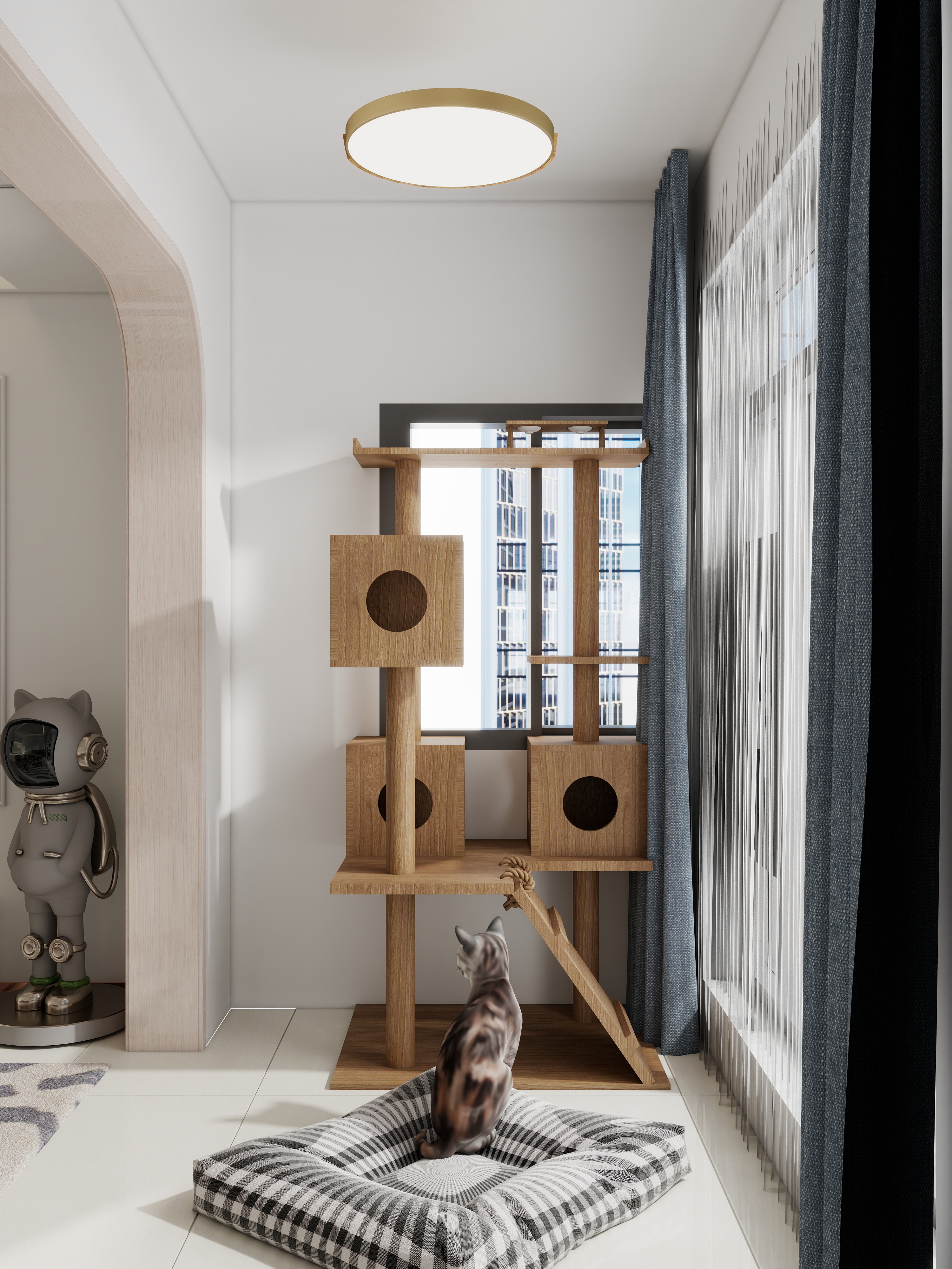 小勐拉辉煌装饰-海德公园82㎡3室-装修设计方案