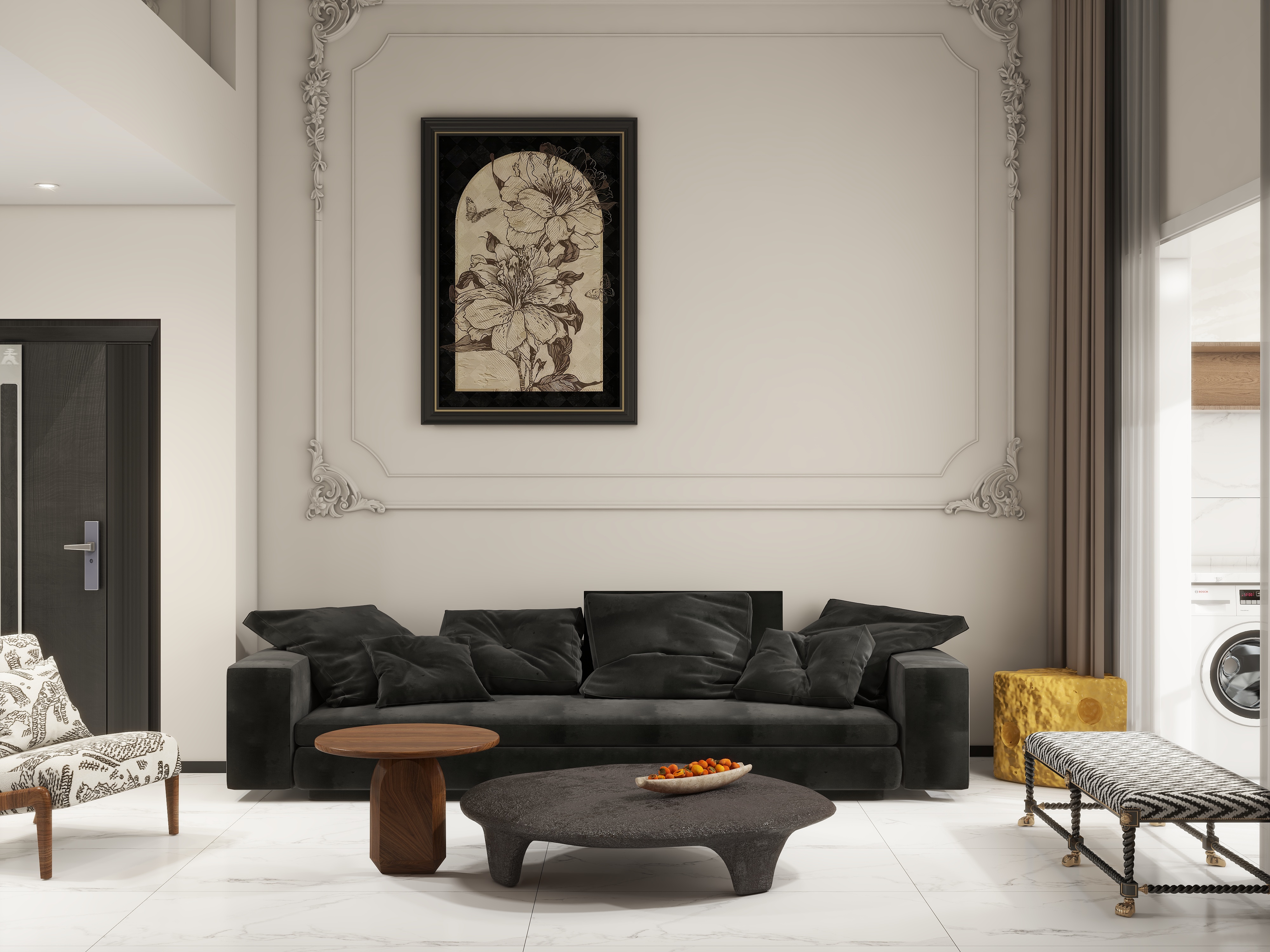 设计师珂源-保利清能西海岸y17栋侘寂93㎡2室装修效果图