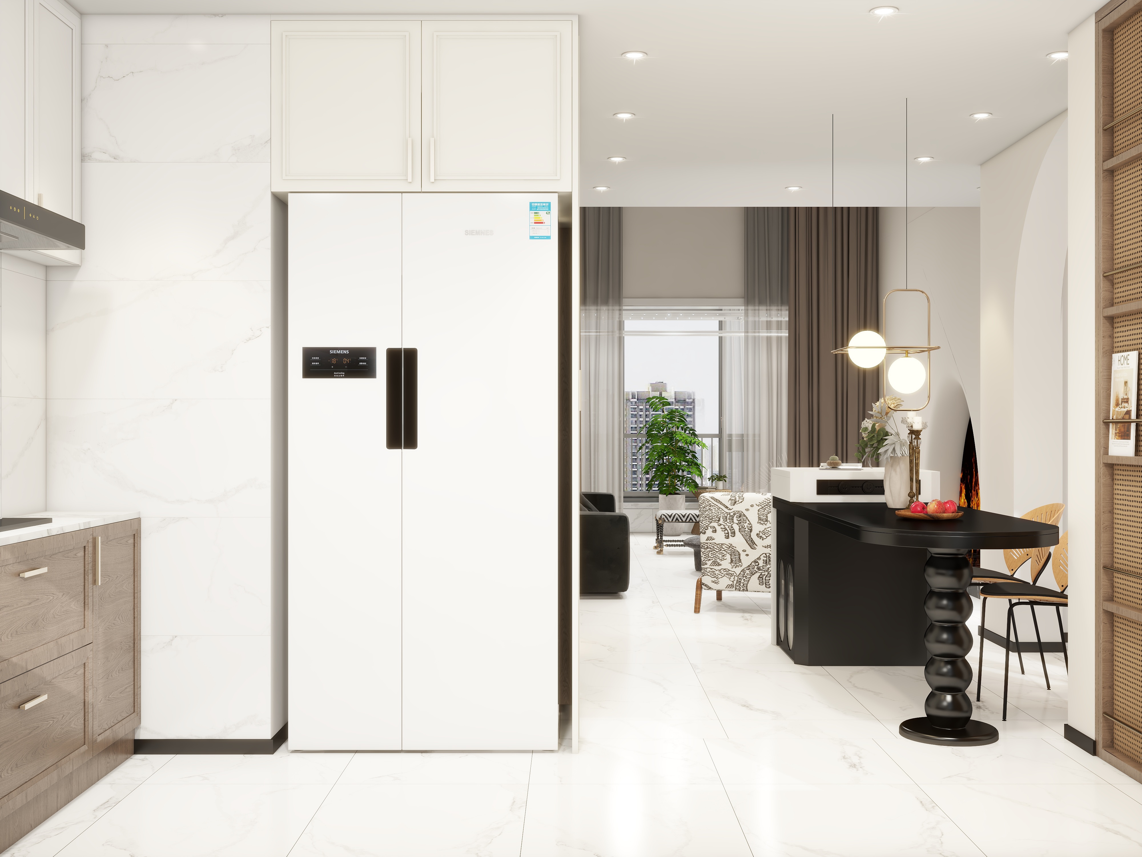 设计师珂源-保利清能西海岸y17栋侘寂93㎡2室装修效果图