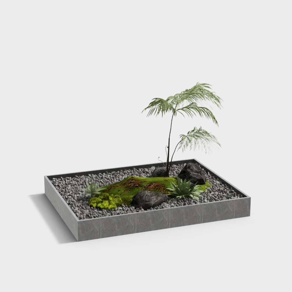 现代茶室景观小品
