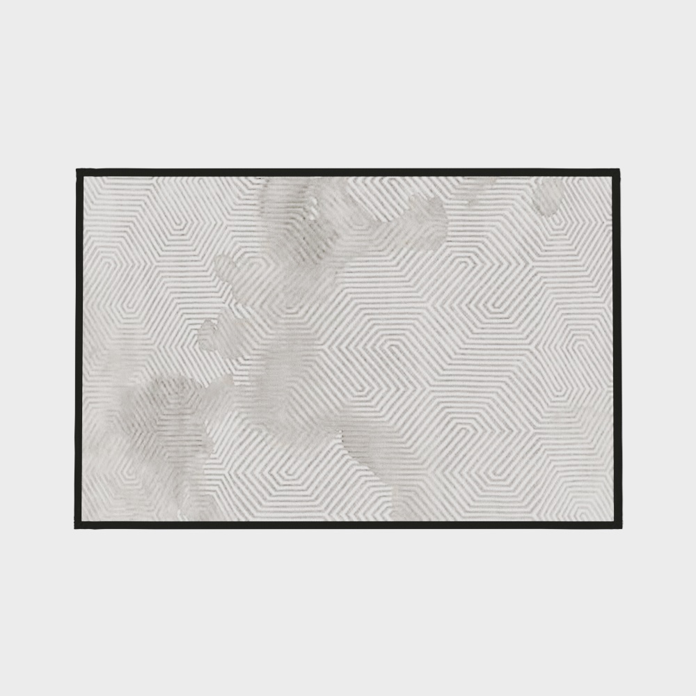 现代简约茶室方形布艺地毯