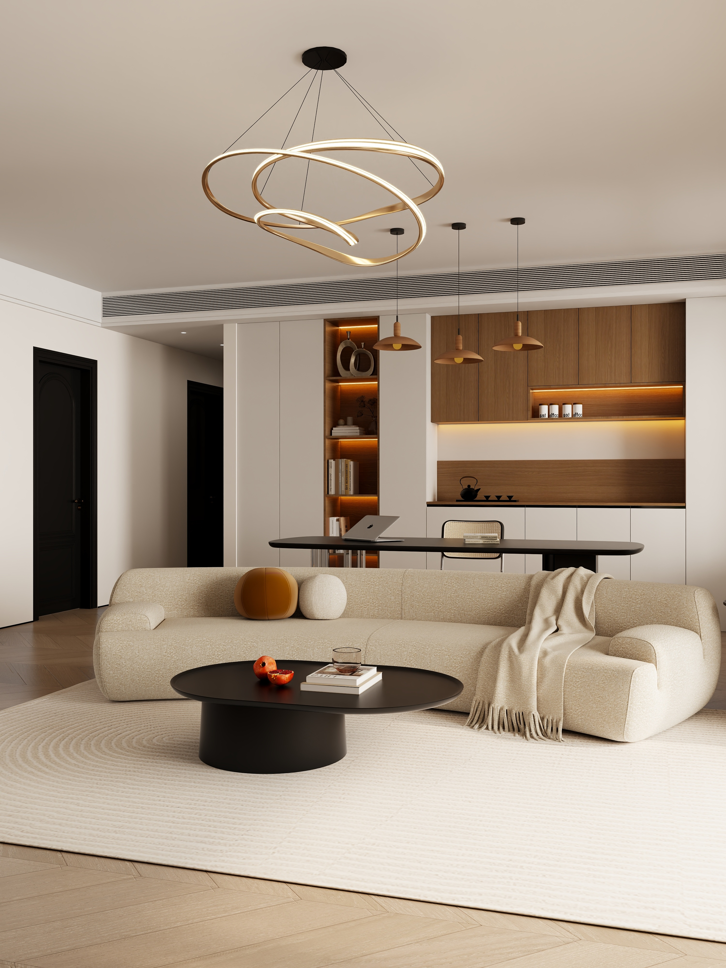 有点设计事务所-中粮瑞府123㎡装修效果图