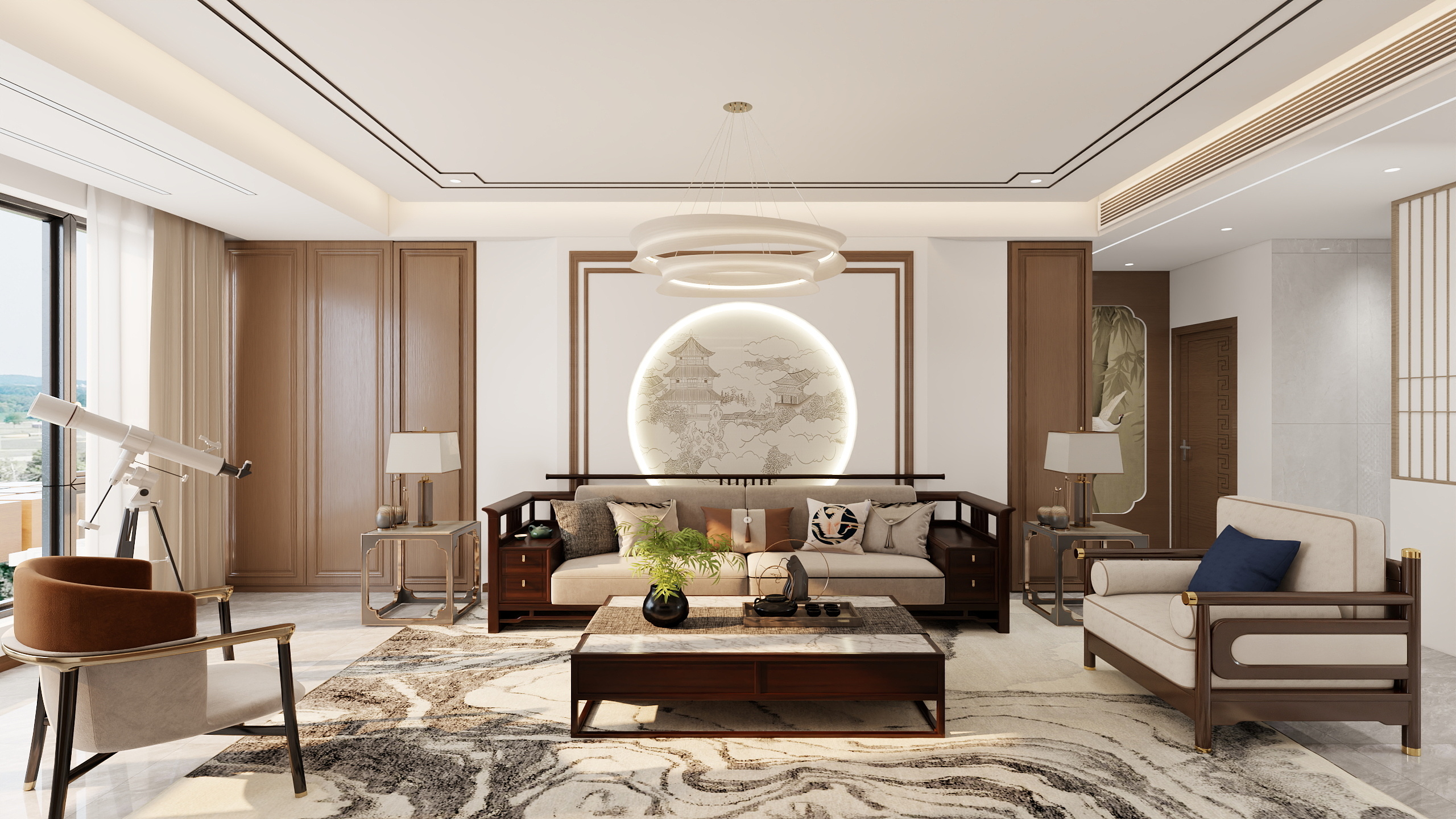 整装设计邓谋-春秋崔先生效果图-副本-装修设计方案