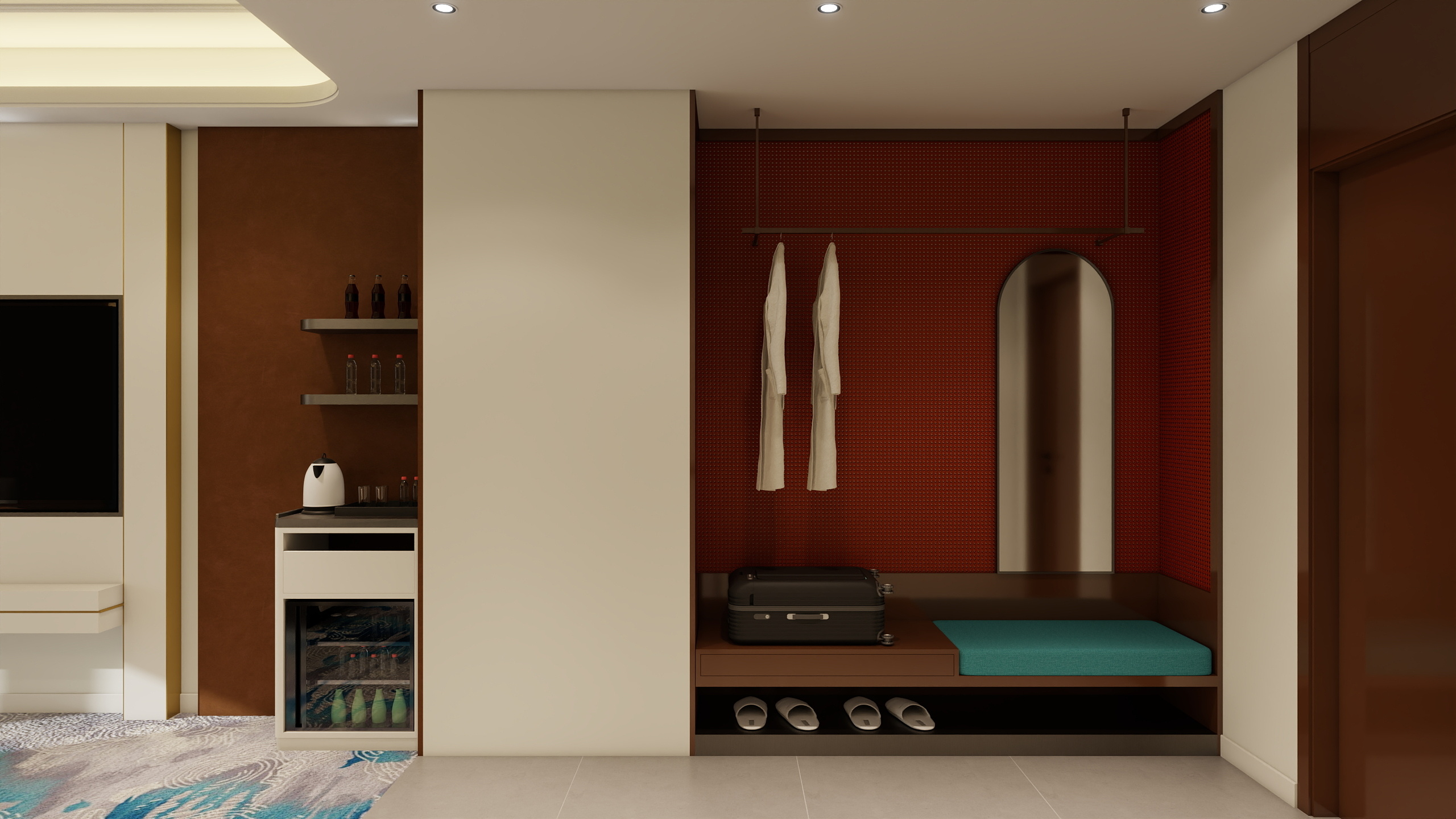 哈密*室内*设计-大床房（十元模型）-装修设计方案