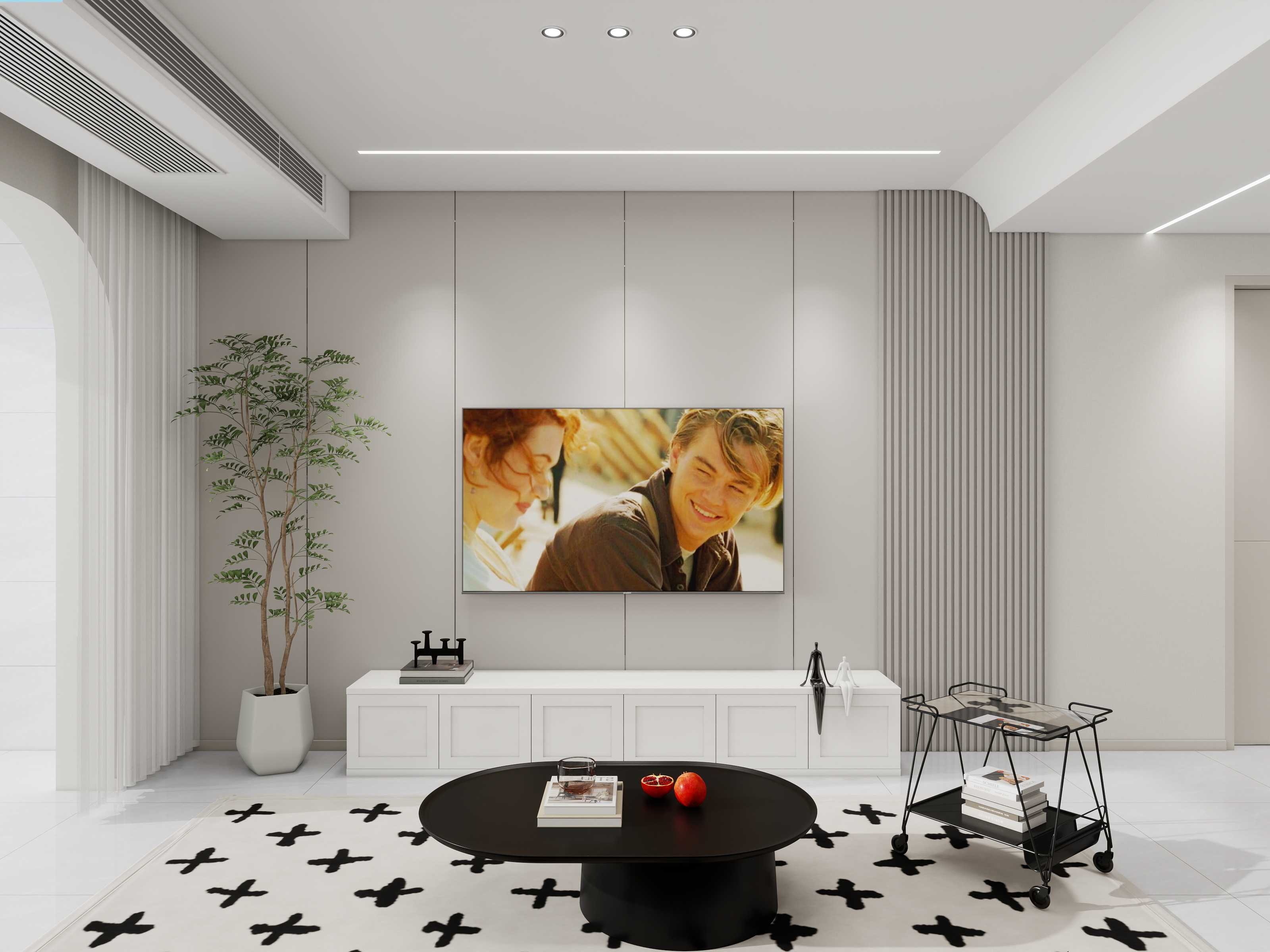 室内设计师周歌-河景花园 装修效果图