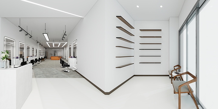 無尚丶设计-理发店-装修设计方案