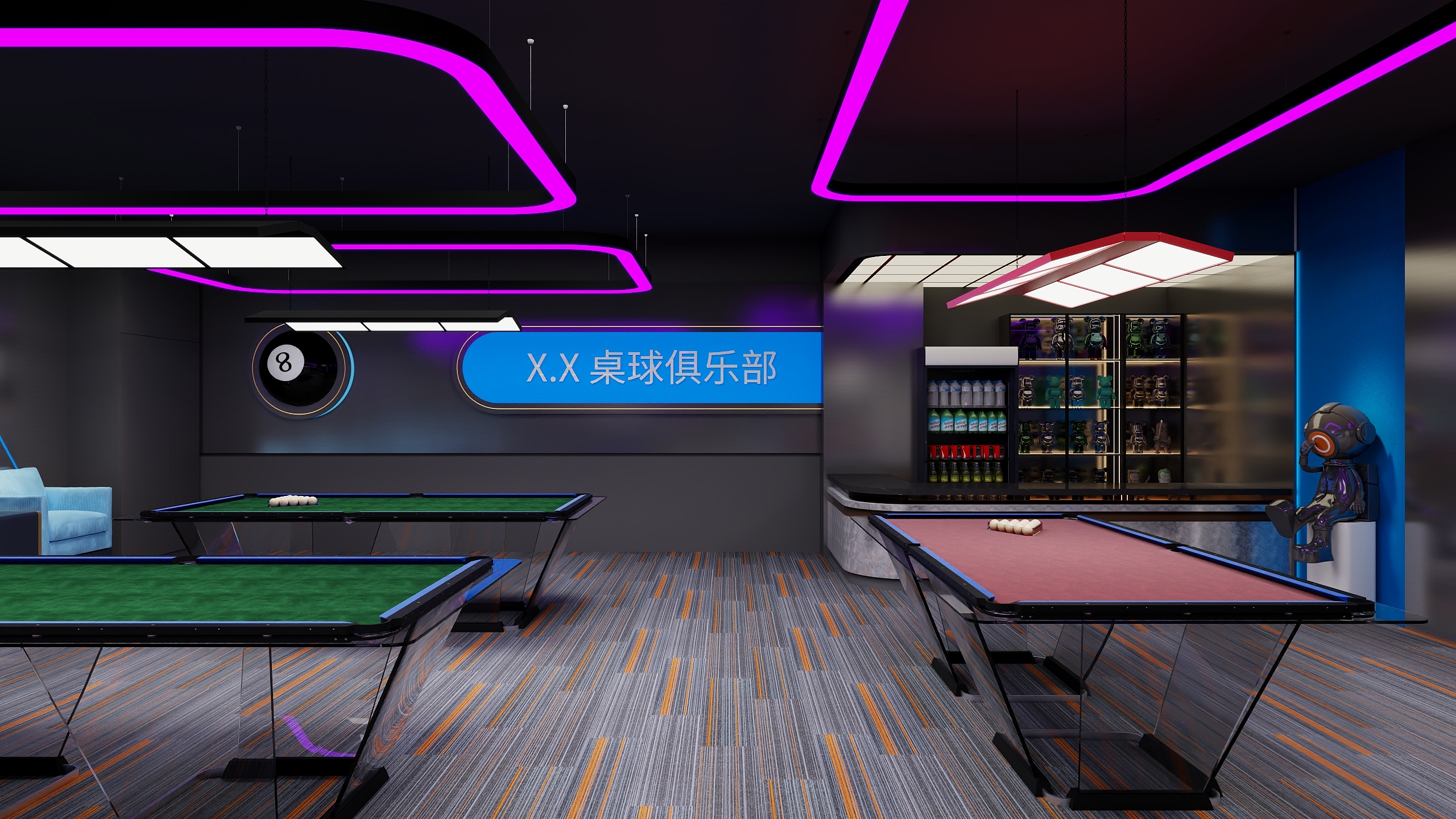 王婧Puppy-台球厅-装修设计方案