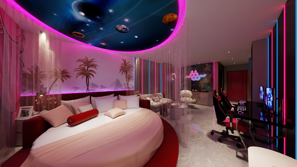 龙宸壹品-电竞酒店情侣房-装修设计方案