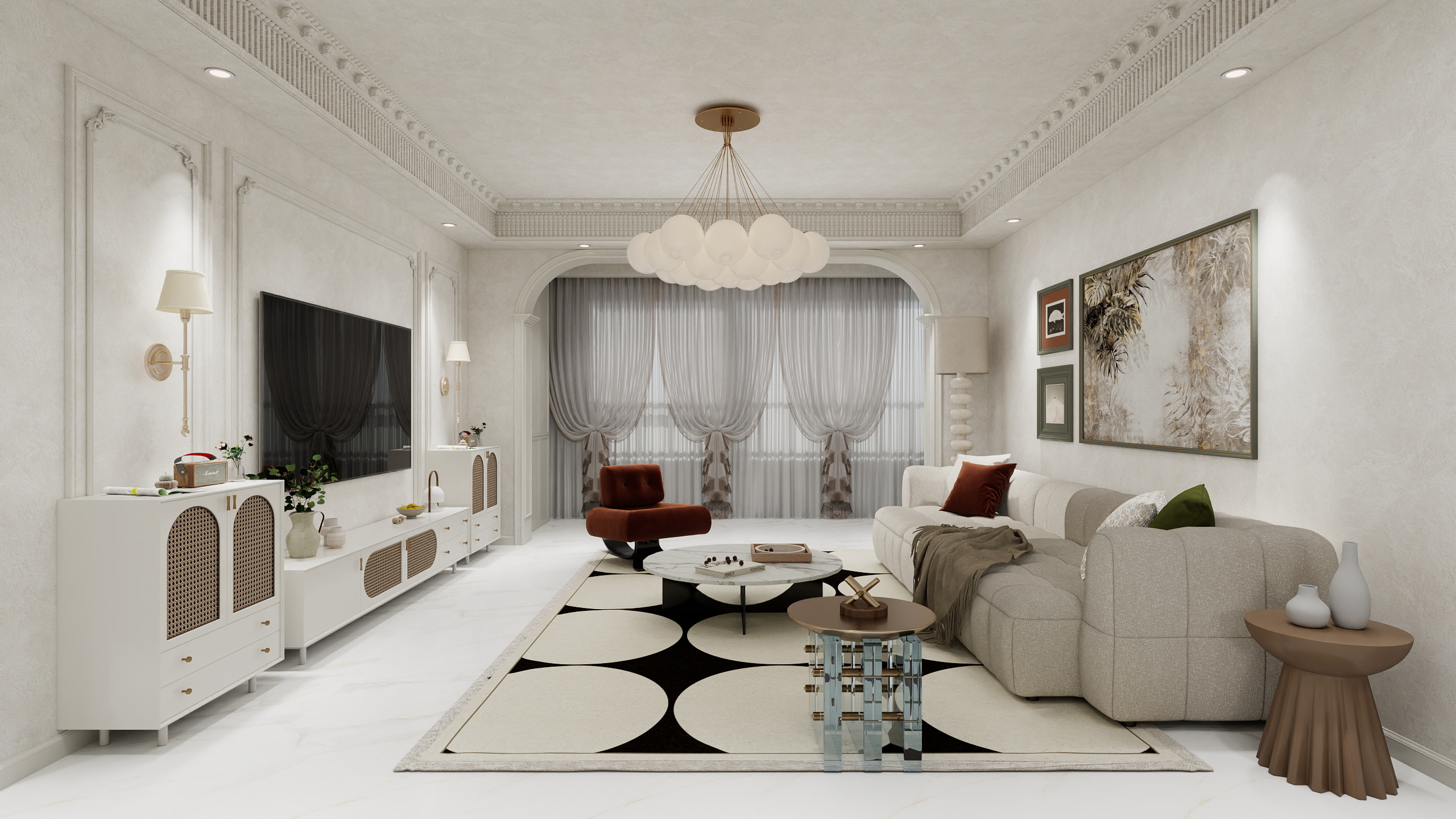 麦子是设计师-麦子151㎡3室轻法式-装修设计方案