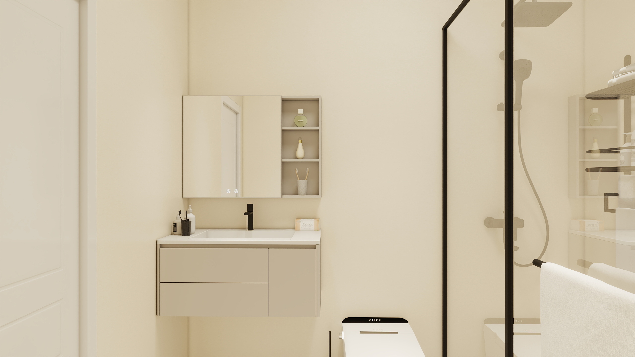 天火d-保利东湾86㎡1室-装修设计方案