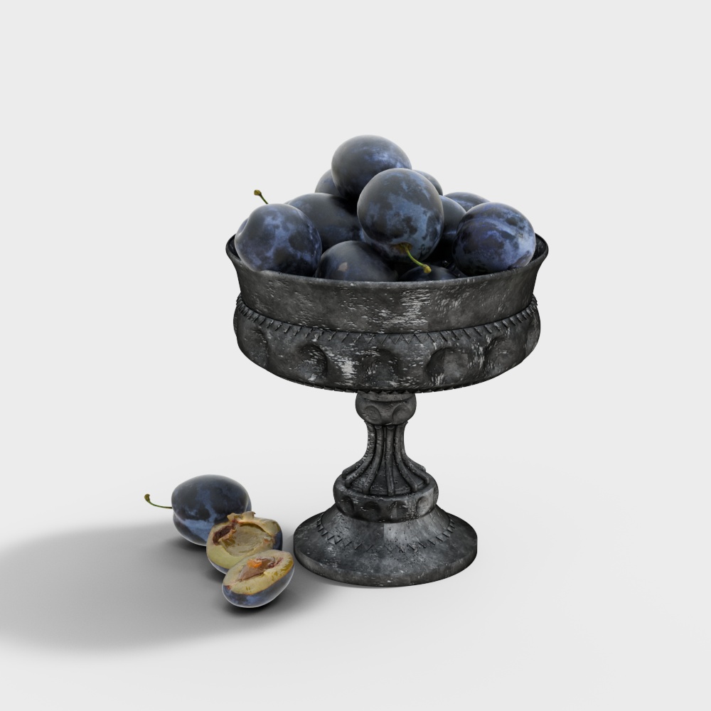 西梅果盘摆件
