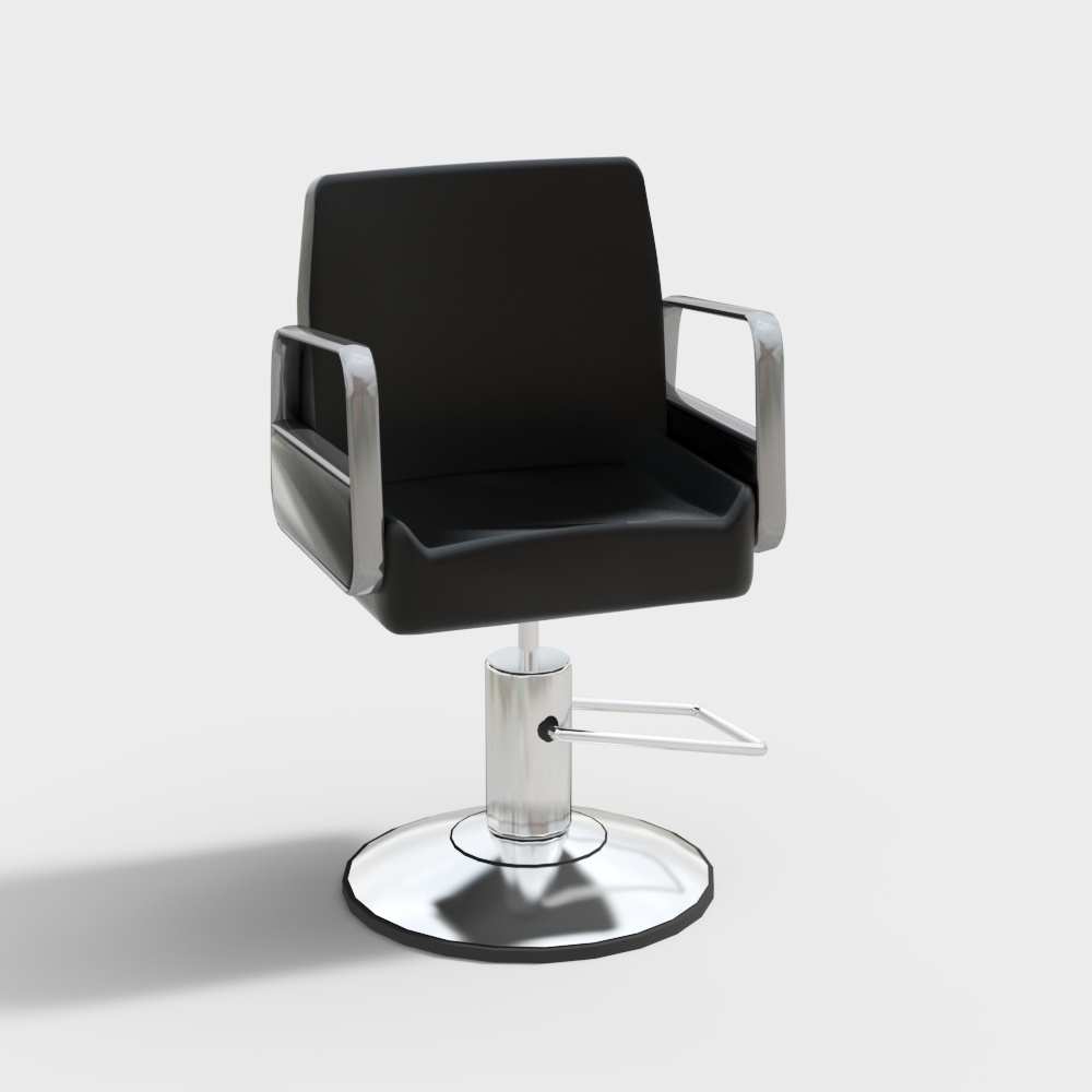 现代美发店椅子3D模型
