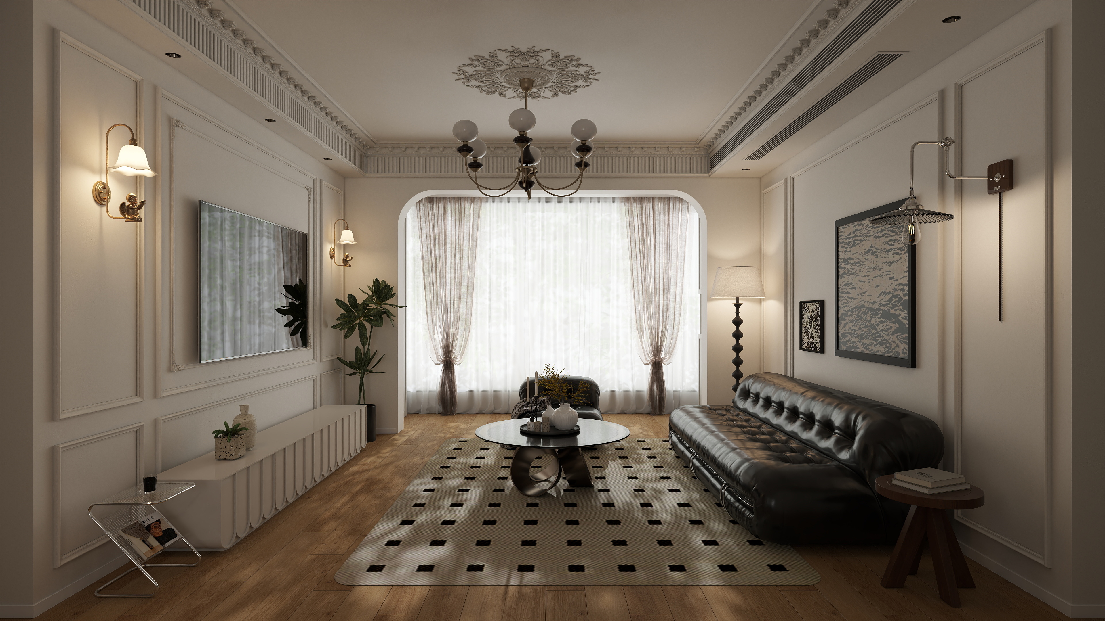 小黄鸭爆踩单车-混搭114㎡4室装修效果图