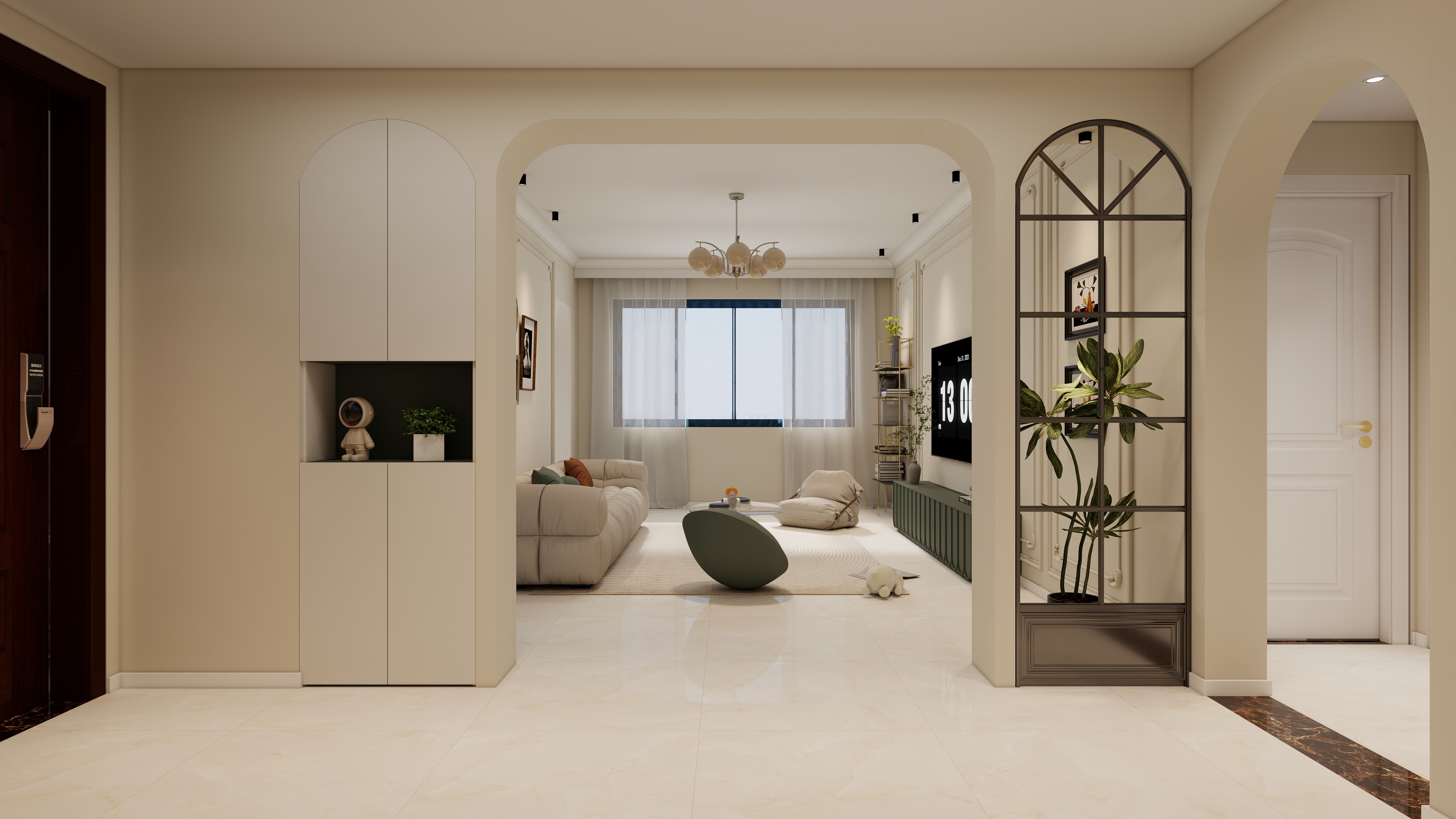 良知设计-恒大城1期1-1-3001 轻法式 99㎡ 2室-装修设计方案