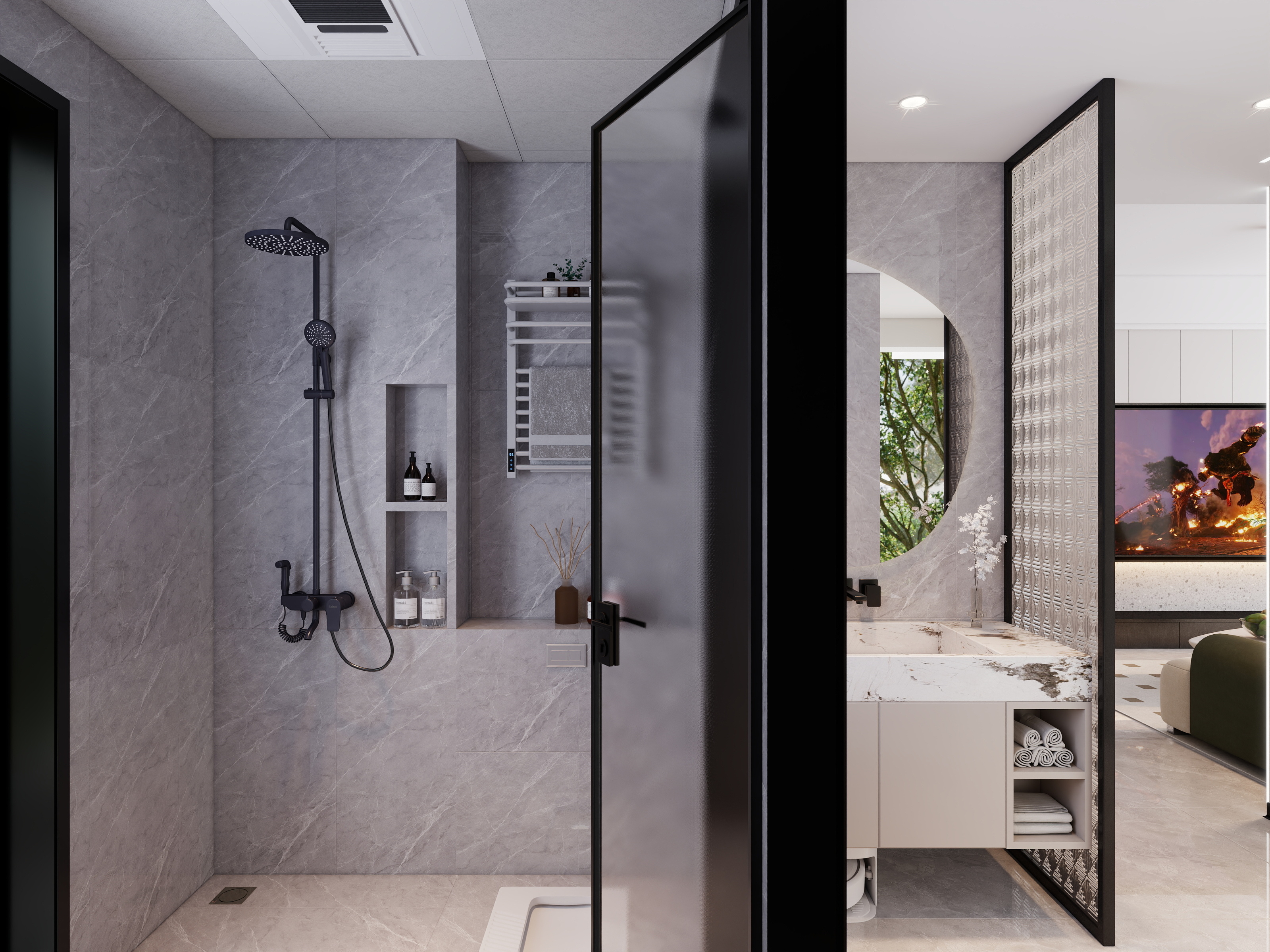 林立清-花样年-香门第7-1-1504-平面布置图-装修设计方案