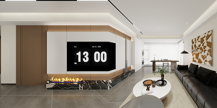 森蓝软装设计-锦博樾3-3-401伍先生雅居-装修设计方案