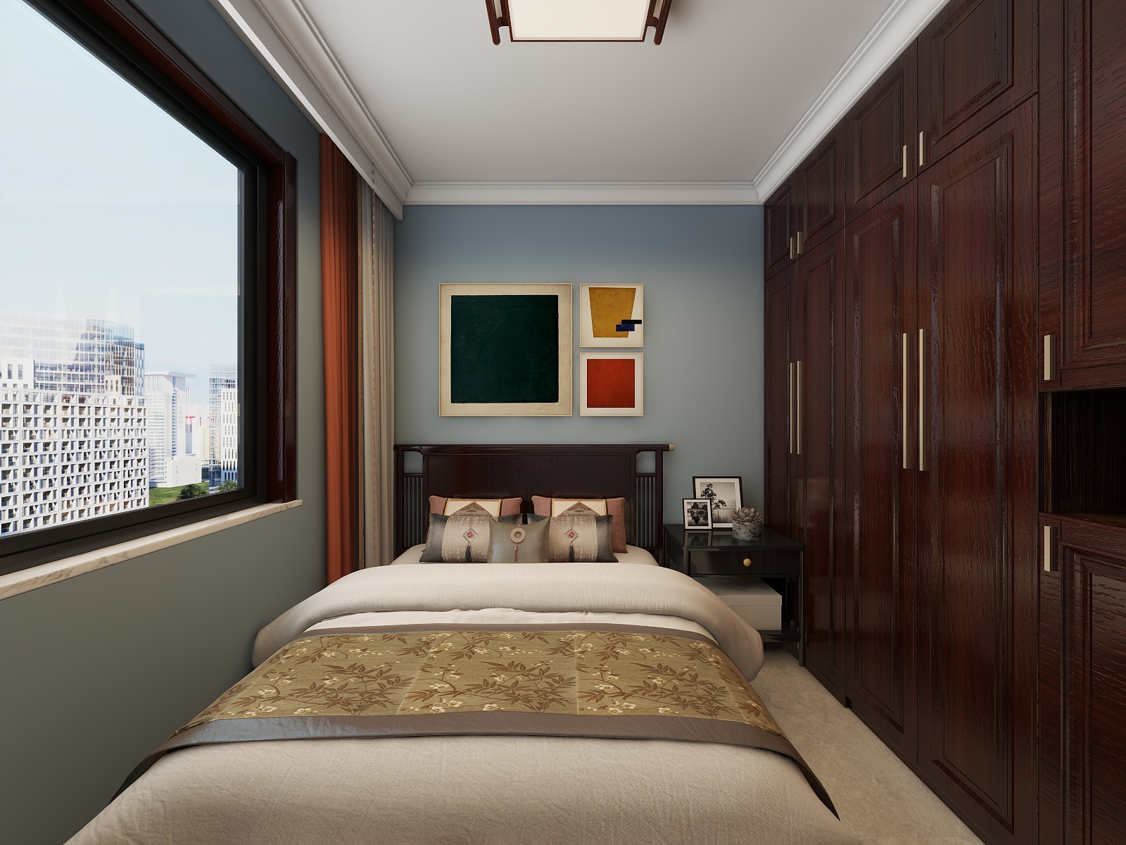 宋雯霞-104㎡3室装修效果图