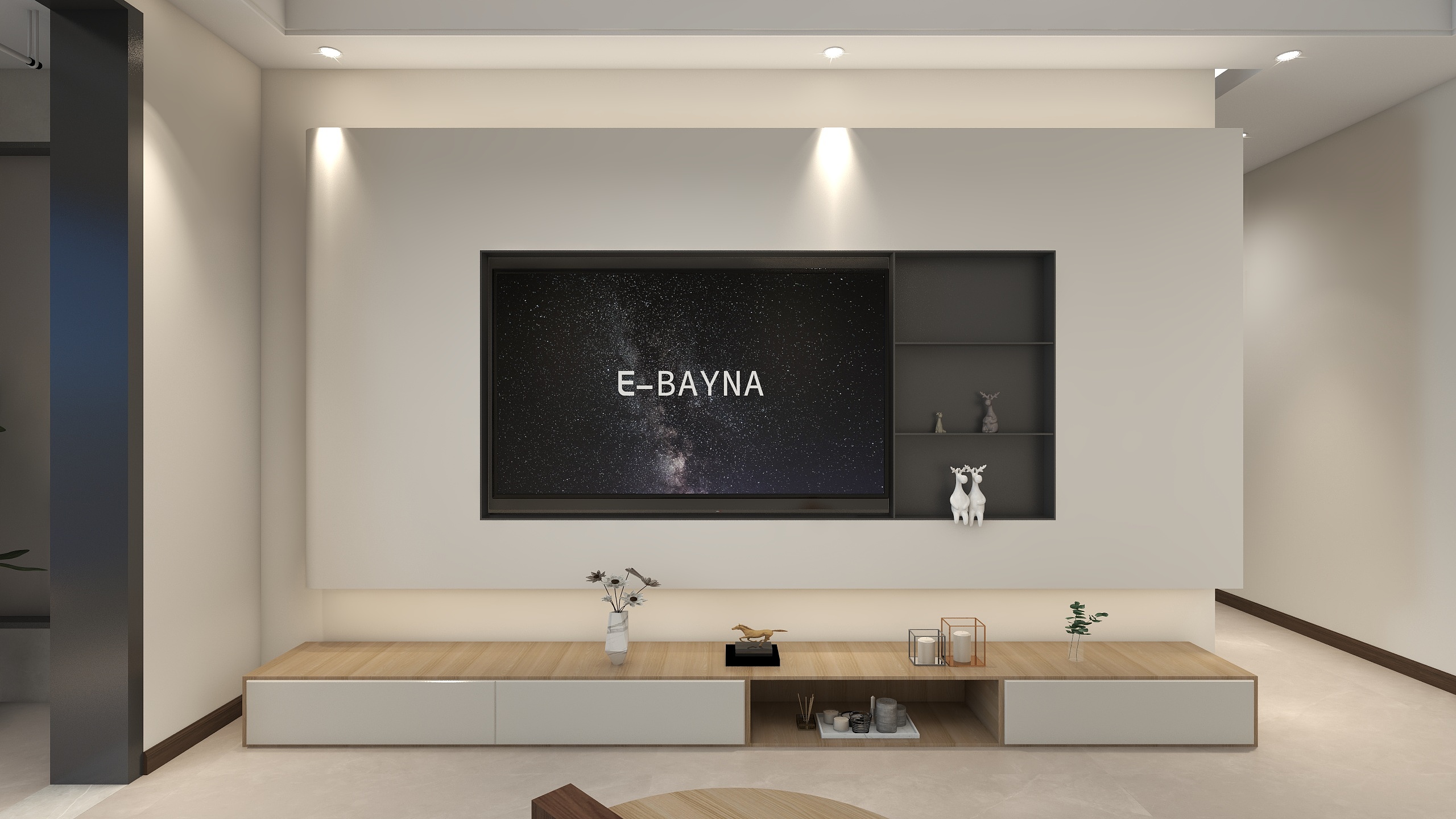 王敏-94㎡3室装修效果图