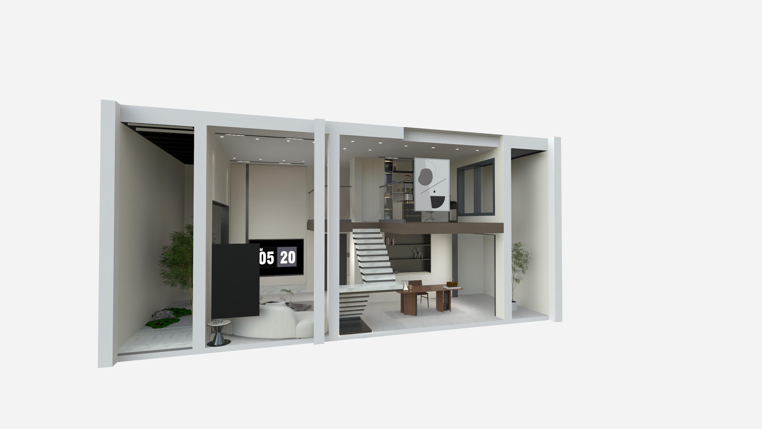 本创.空间设计-复式下叠方案-装修设计方案