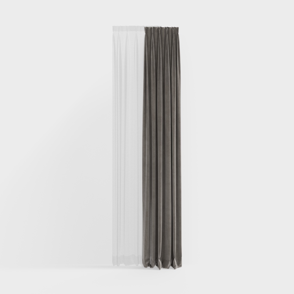 新中式茶室窗帘