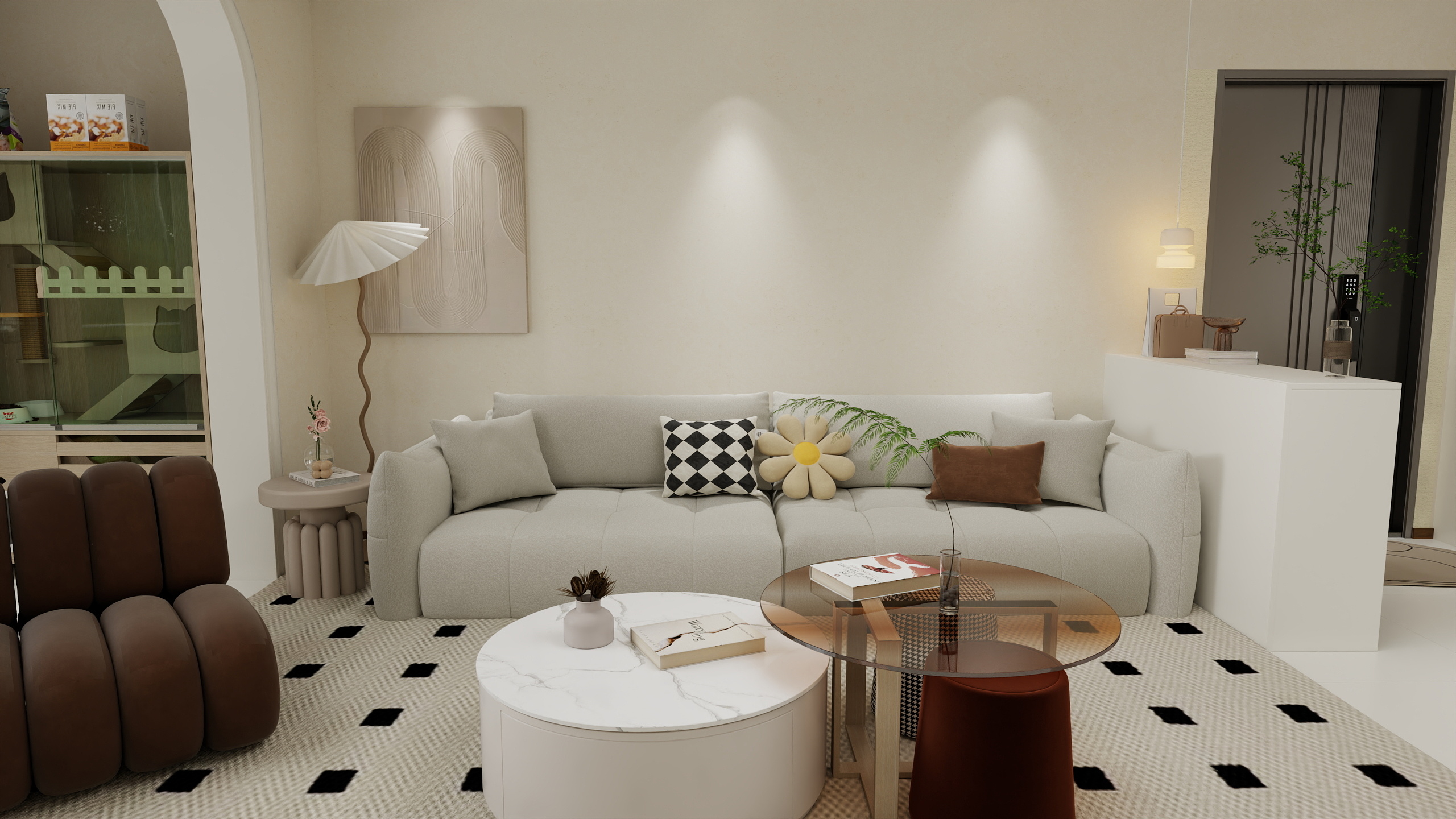 设计师CSSAs1-130方奶油风-装修设计方案