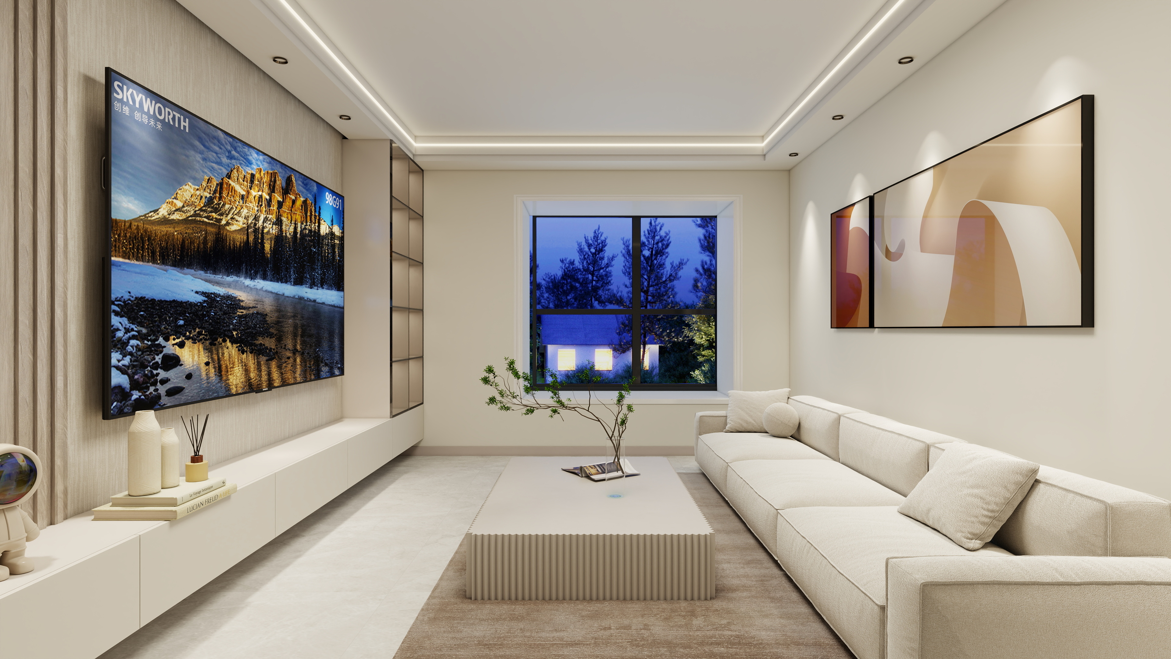 千年风-水岸华府78㎡3室-装修设计方案