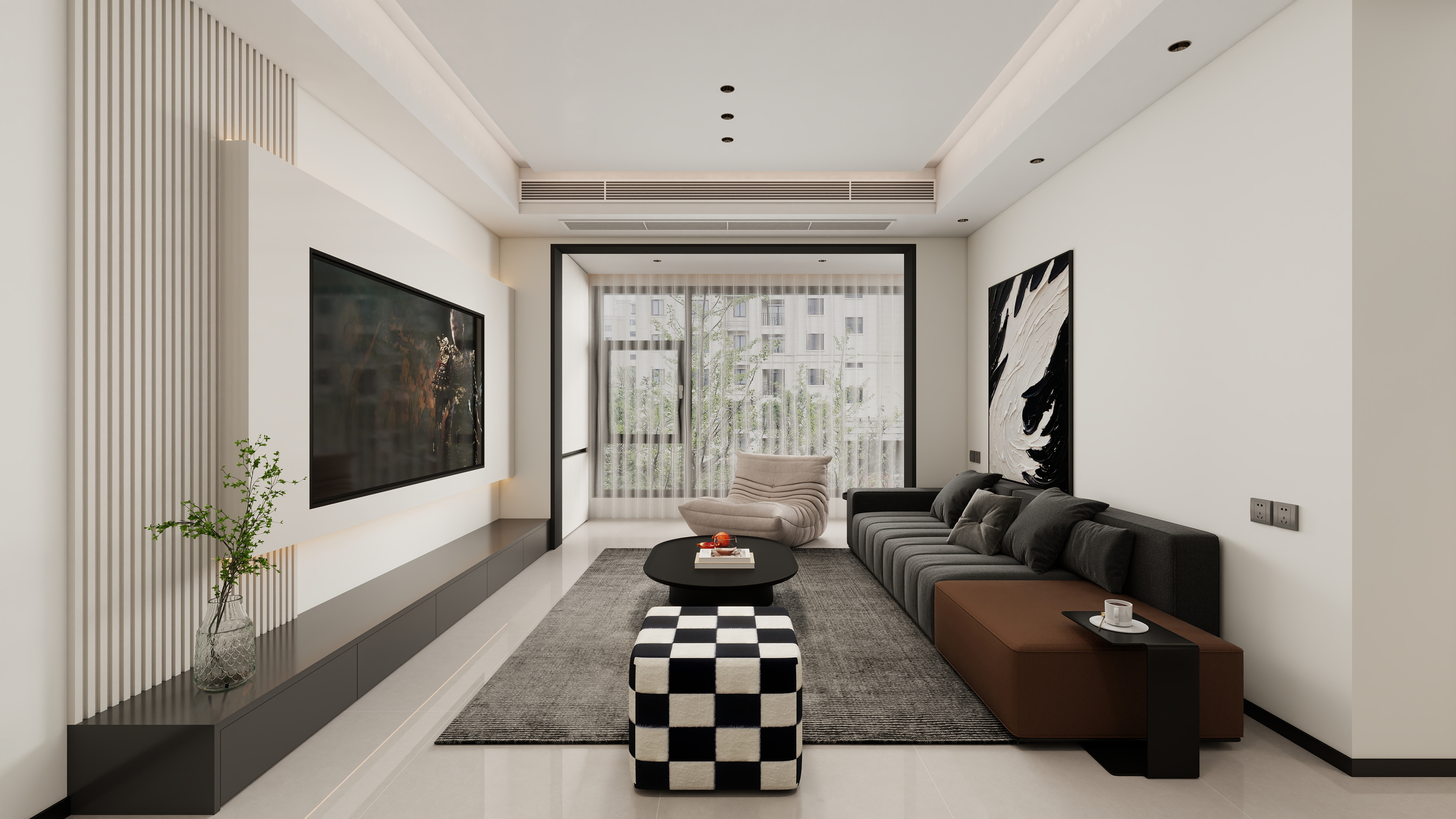 BEIYAN-DESIGN-【现代简约】海滨东苑102平三居室-装修设计方案