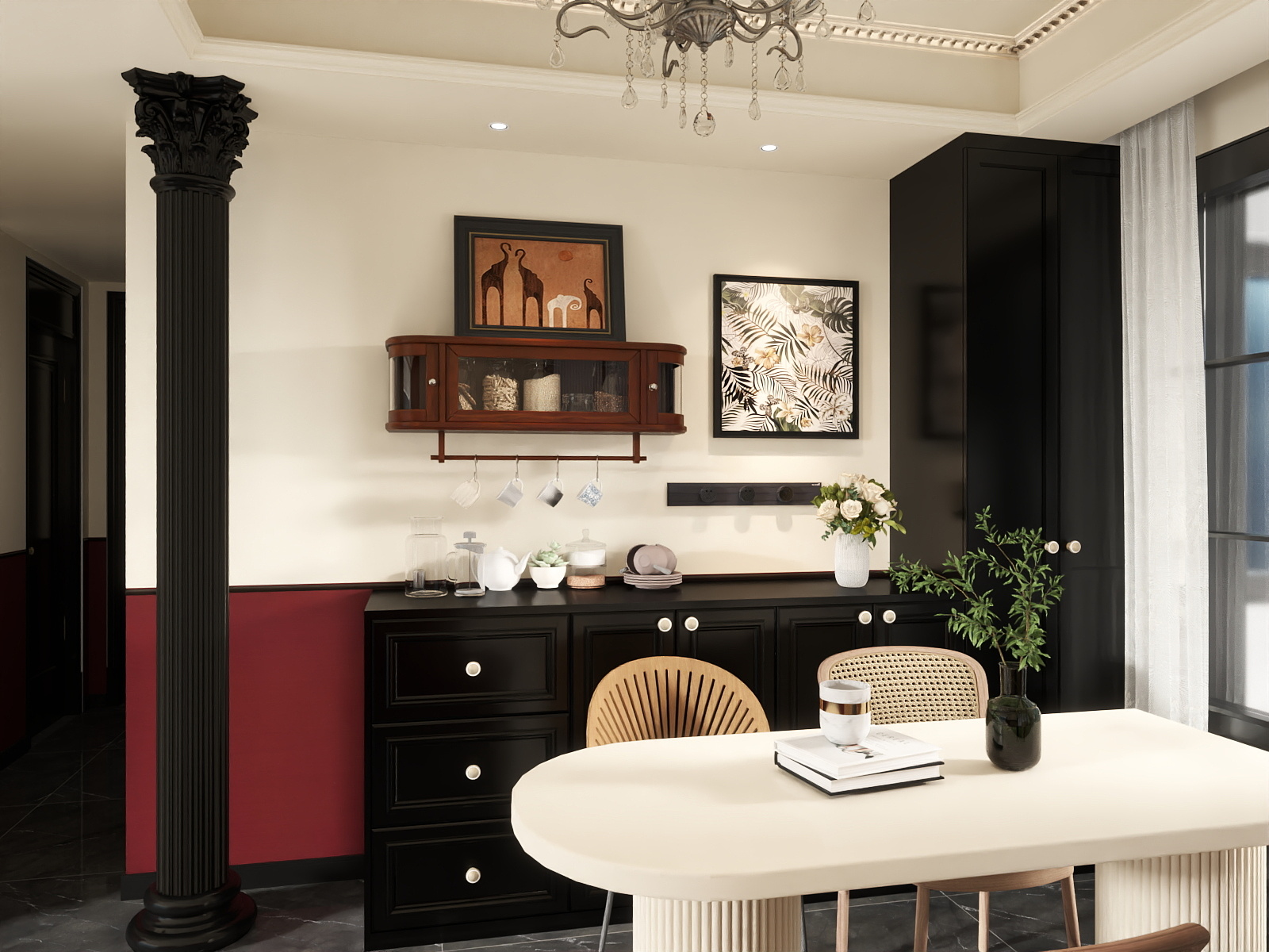 A周素人设计-141平古典之家装修效果图