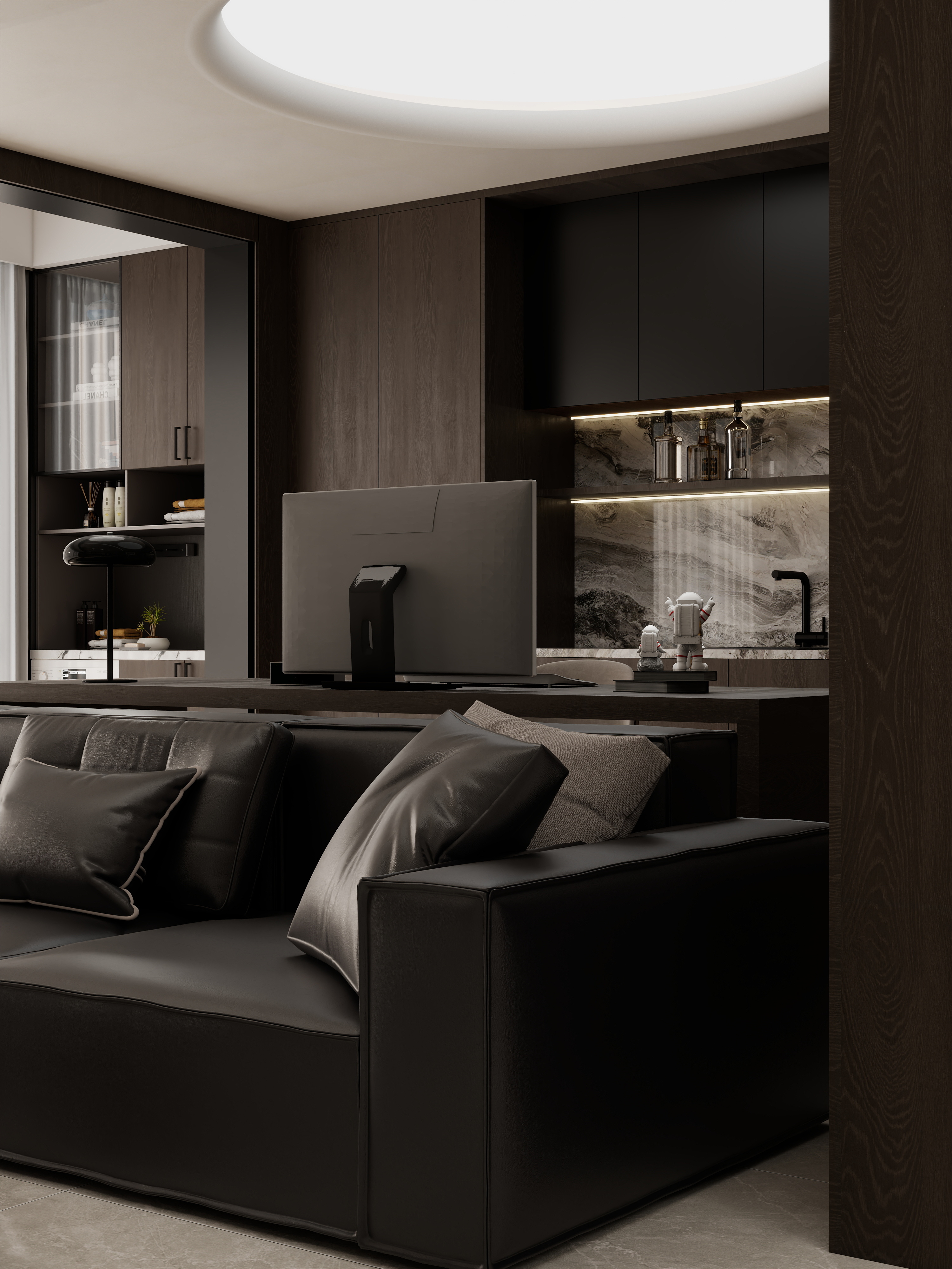 壹诺设计工作室-意式极简装修效果图