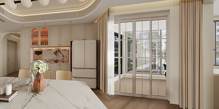 小炜99-轻法风格-装修设计方案