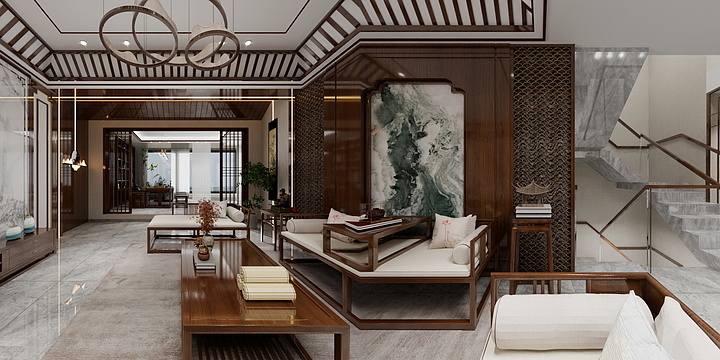 壹品江山-阳光上城 -  新中式-装修设计方案