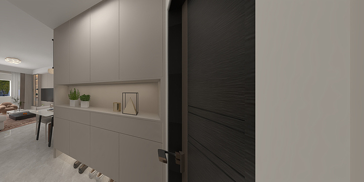 天津市滨海新区冠特全屋定制-中梁公馆106-装修设计方案