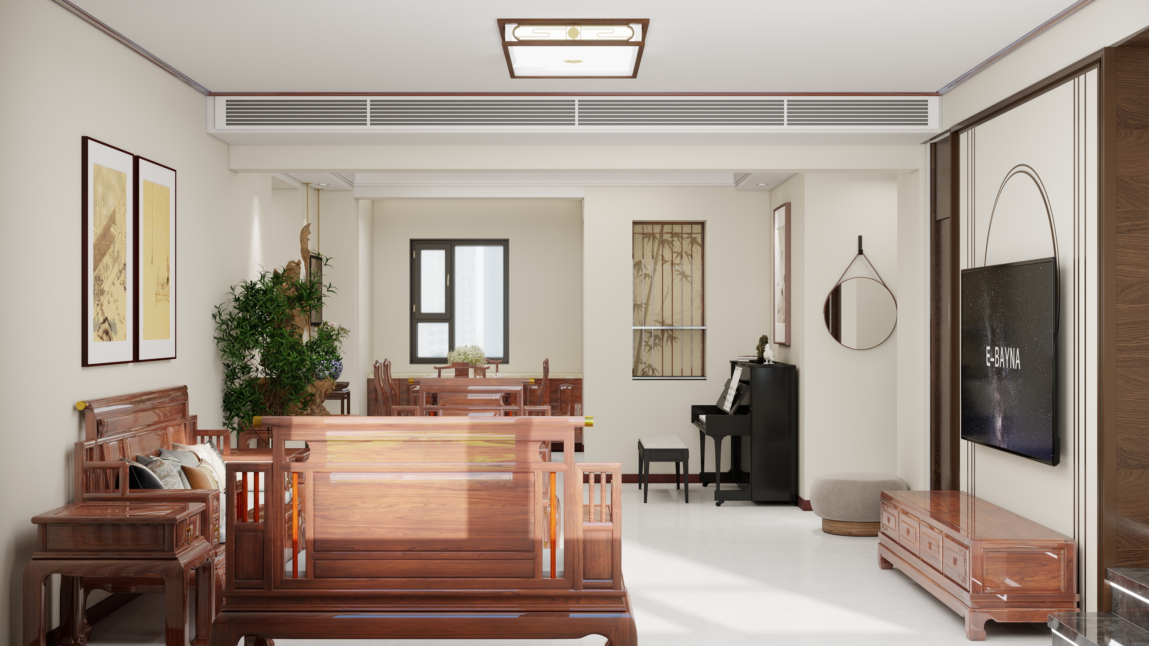 唐山设计师岳镇岭-唐山天元三期中式189跃层-装修设计方案