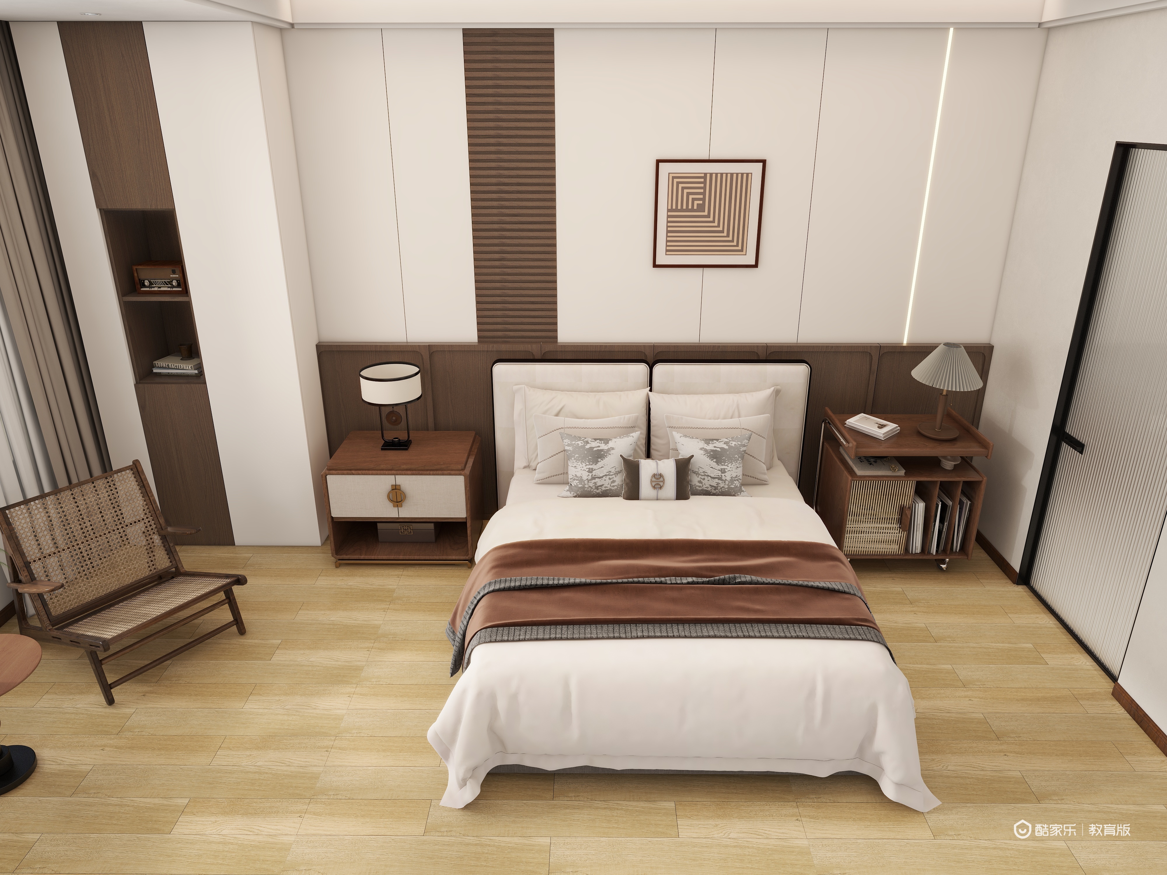 萌哩看海-蟠龙小区141㎡4室装修效果图