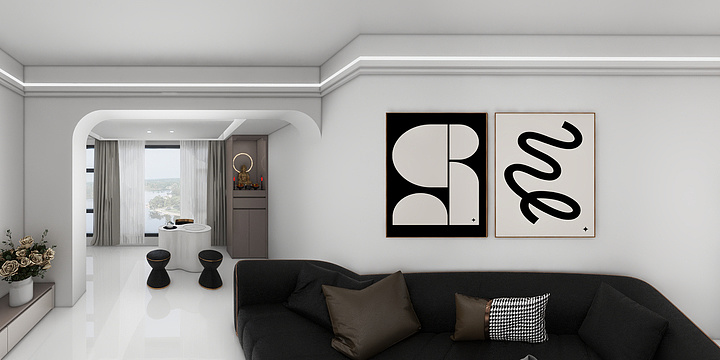 木鸽全屋定制一陈设计-保利阅江台7-1802-装修设计方案